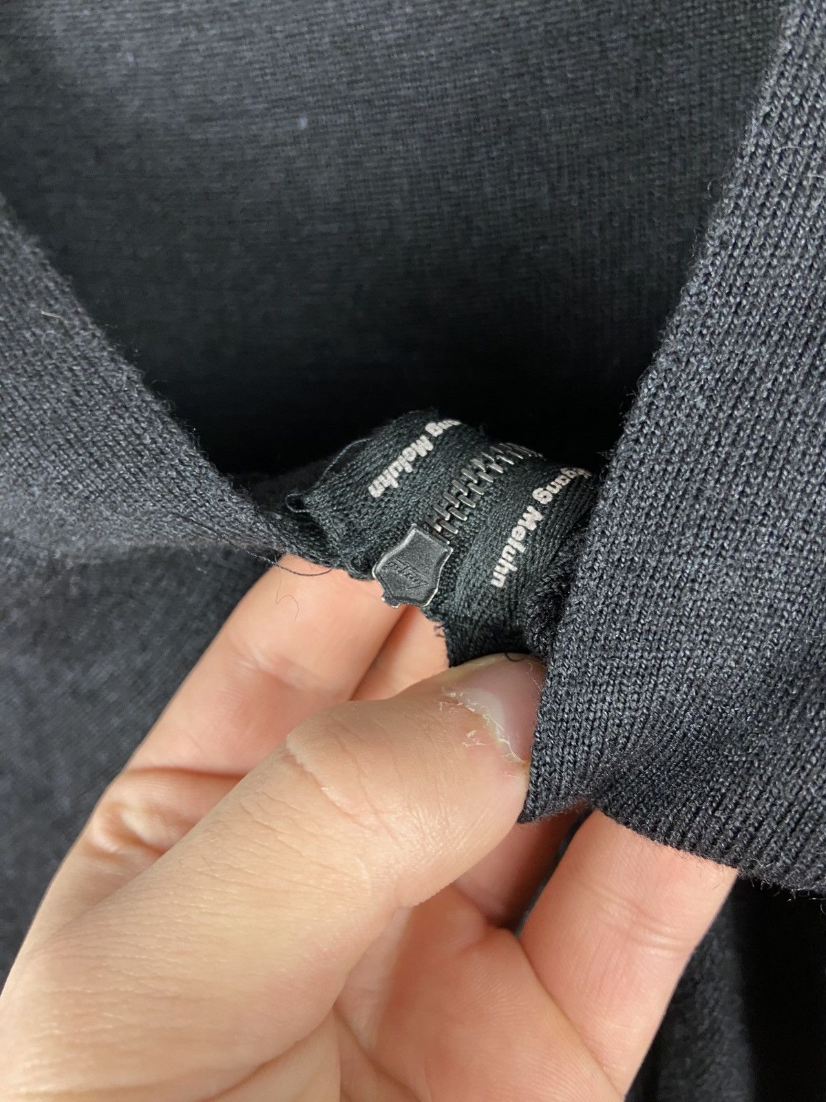 Annette Gortz Annette Gortz Wool/Silk Womens Black Zip Cardigan Sweater Size XS / US 0-2 / IT 36-38 - 11 Thumbnail