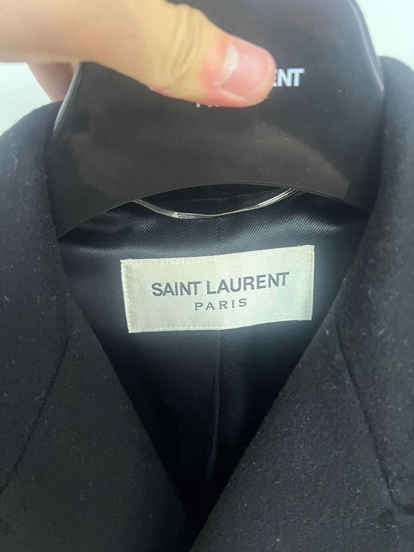 Saint Laurent Paris Saint Laurent 17FW Double-Breasted Navy Coat Size US S / EU 44-46 / 1 - 3 Thumbnail
