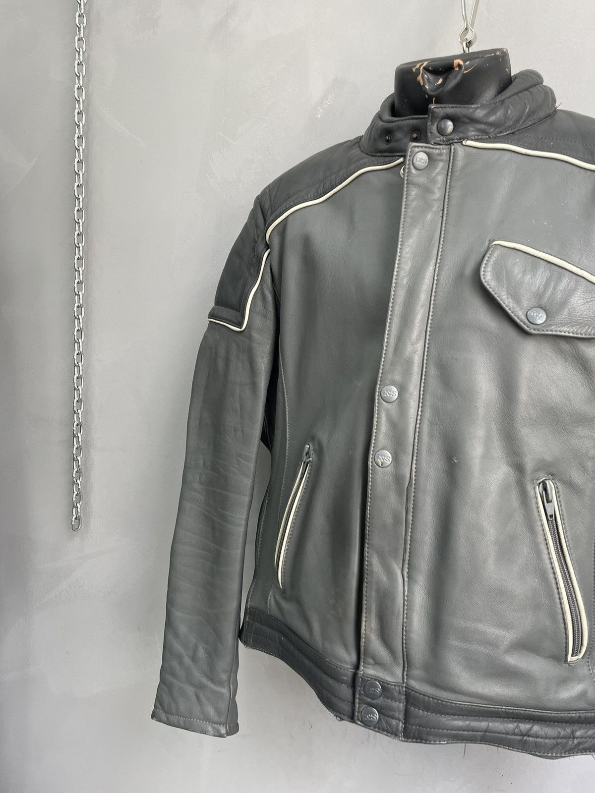 Genuine Leather Leather racing moto y2k marlboro style jacket Size US L / EU 52-54 / 3 - 4 Thumbnail