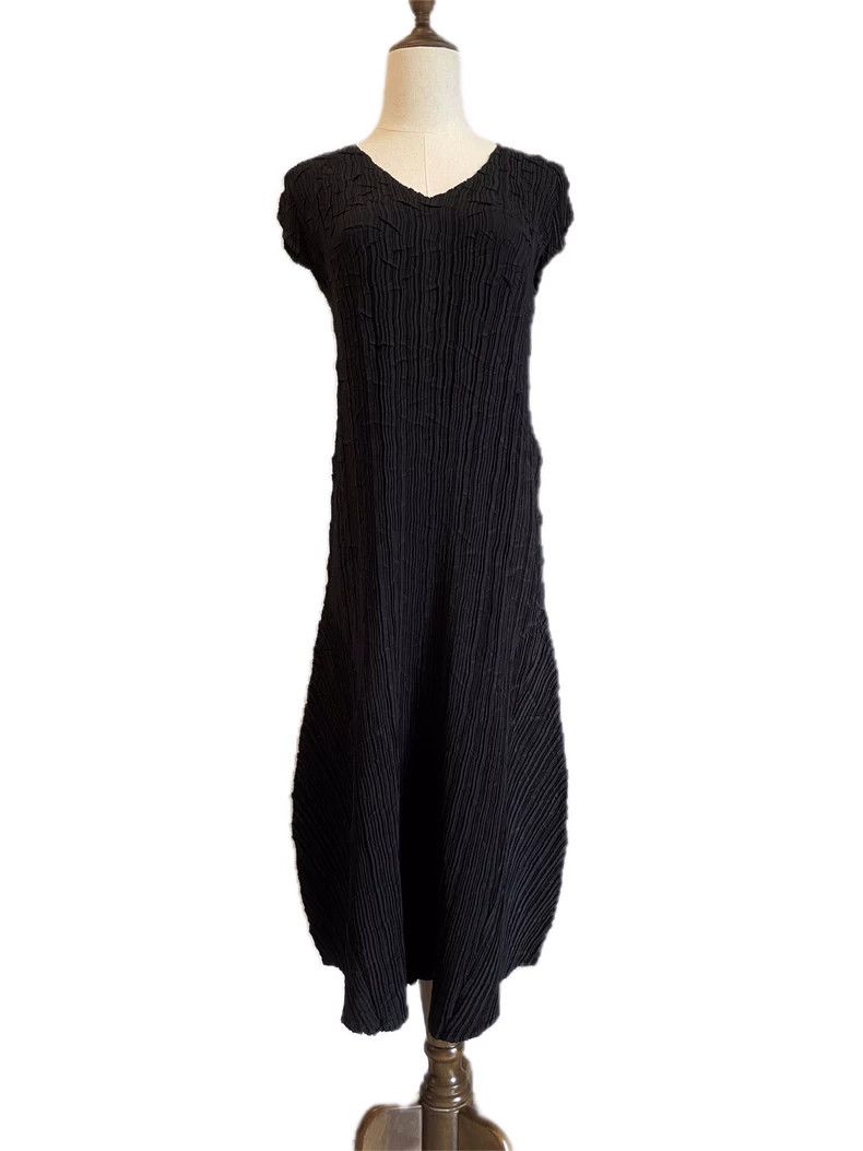 Issey Miyake Issey Miyake size:2 Black mainline dress Size M / US 6-8 / IT 42-44 - 5 Thumbnail