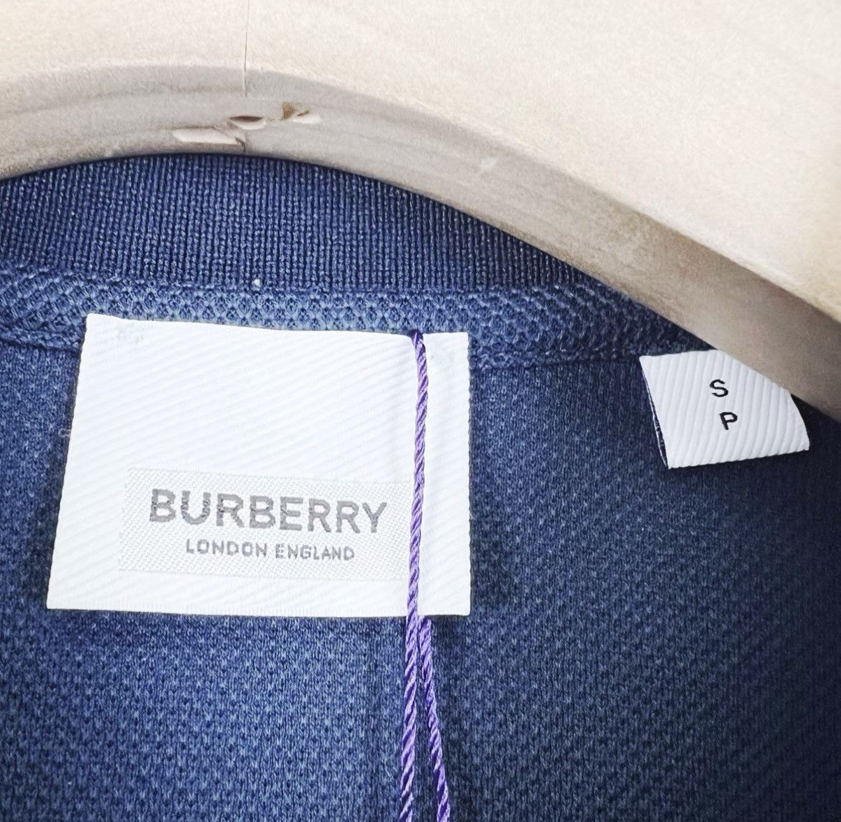 Burberry Burberry Navy Blue Logo Patch Short Sleeve Polo Shirt K12 Size US S / EU 44-46 / 1 - 5 Thumbnail