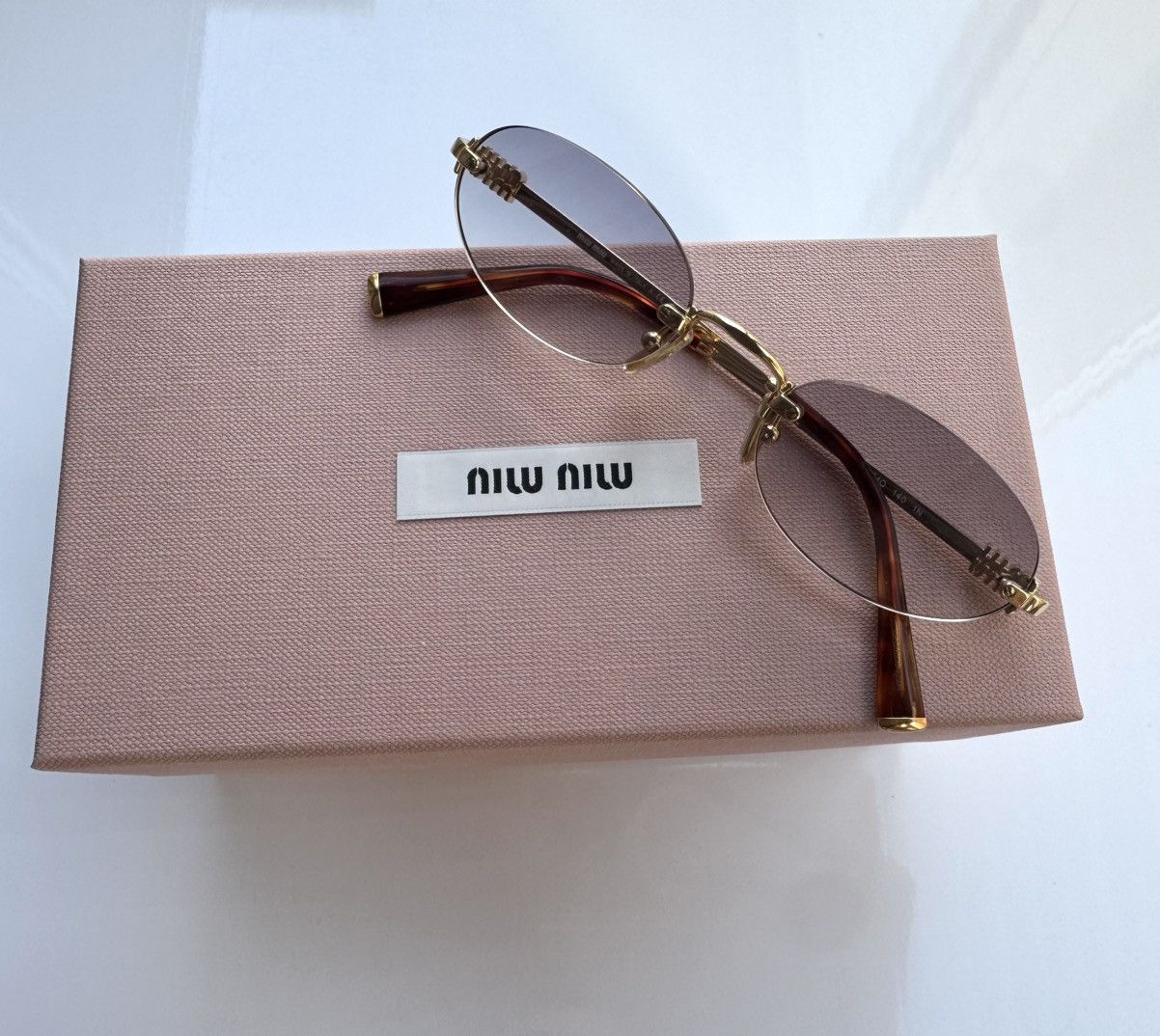 Miu Miu NEW Miu Miu sunglasses MU A54S 5AK04O Size ONE SIZE - 7 Thumbnail