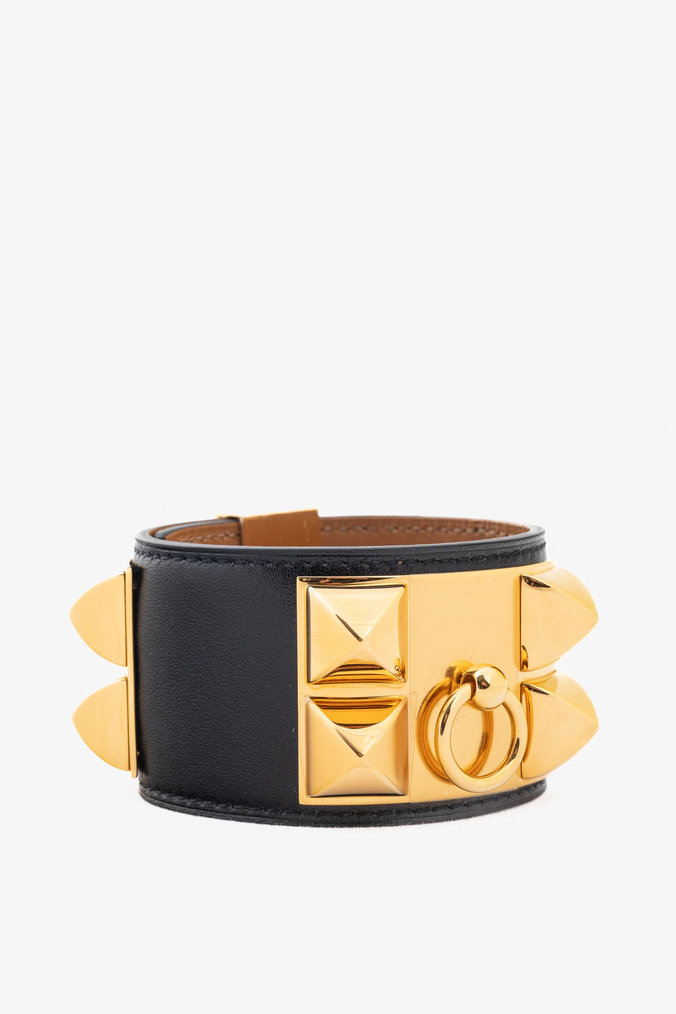 Hermes Hermes Collier de Chien Box-Calfskin GHW Bracelet Size ONE SIZE - 1 Thumbnail