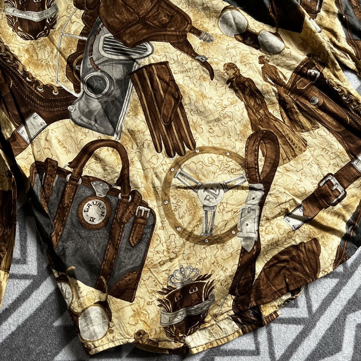 Ralph Lauren Vintage Lauren Ralph Lauren Equestrian Print Shirt – RARE Size XS / US 0-2 / IT 36-38 - 9 Thumbnail