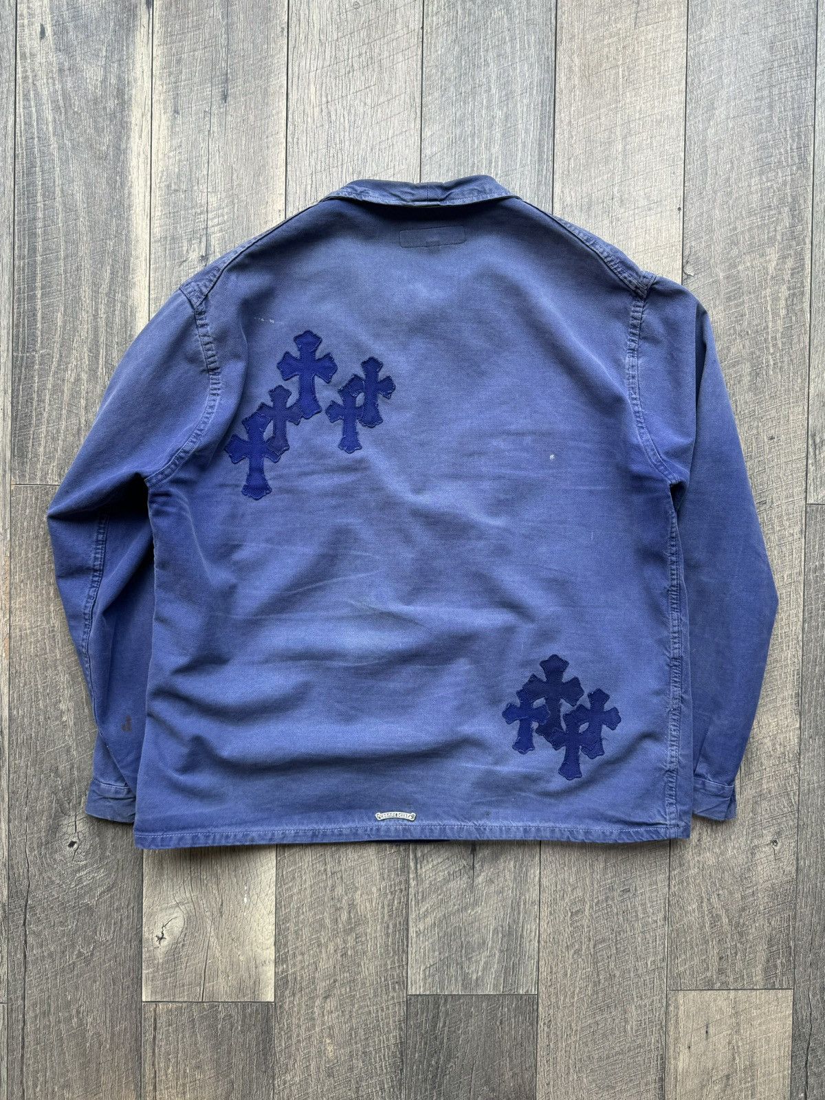 Chrome Hearts Chrome Hearts Cross Patch French Work Wear Jacket XL Size US XL / EU 56 / 4 - 4 Thumbnail