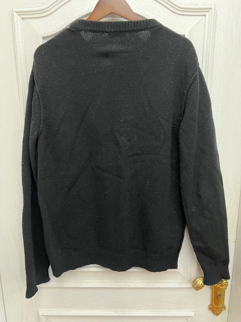 Raf Simons Raf Simons Black portrait patch sweater Size US L / EU 52-54 / 3 - 2 Thumbnail