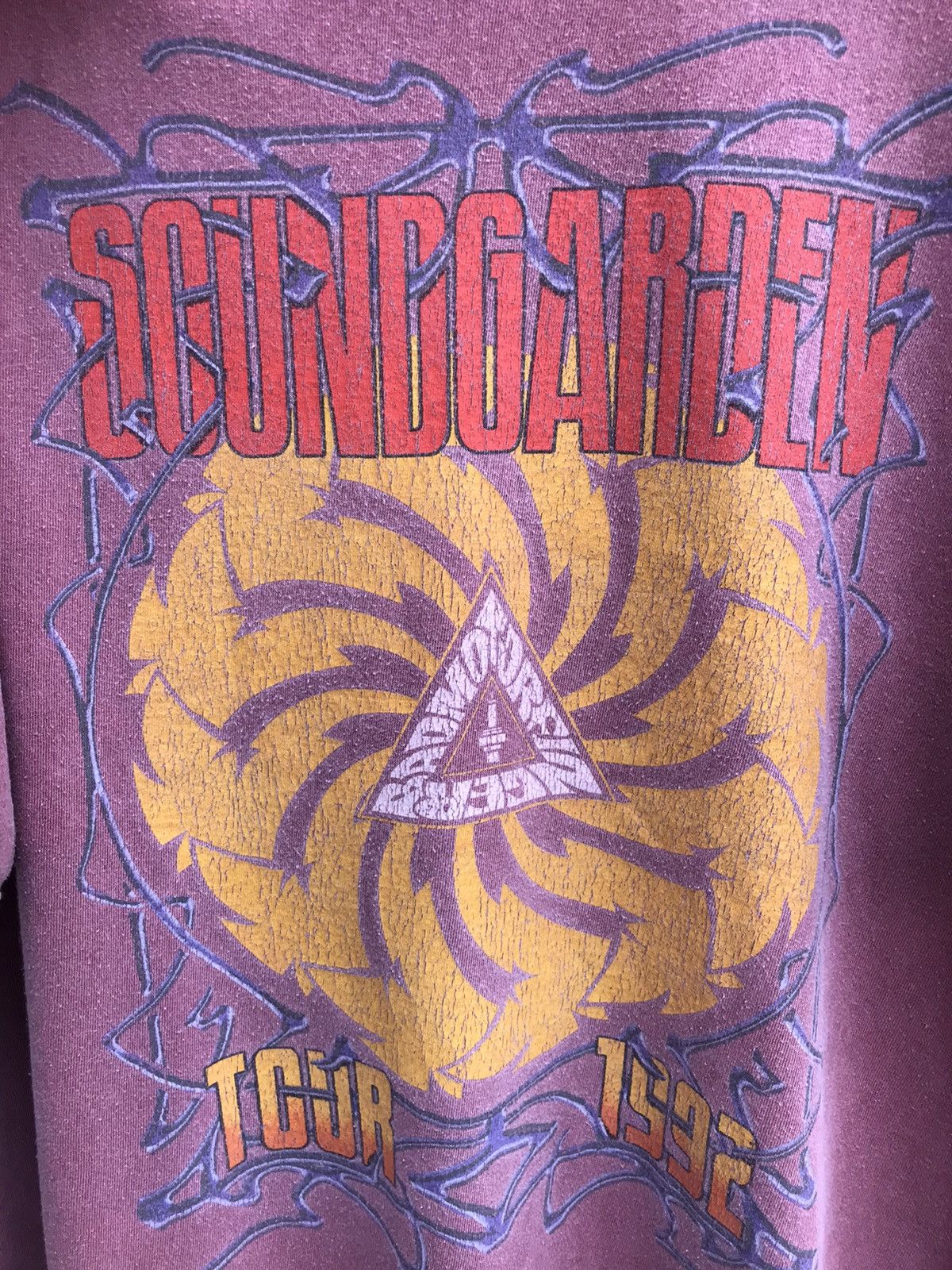 Band Tees Vintage Distressed Y2k Soundgarden Tour 1992 Band Tee Size US XXL / EU 58 / 5 - 5 Thumbnail