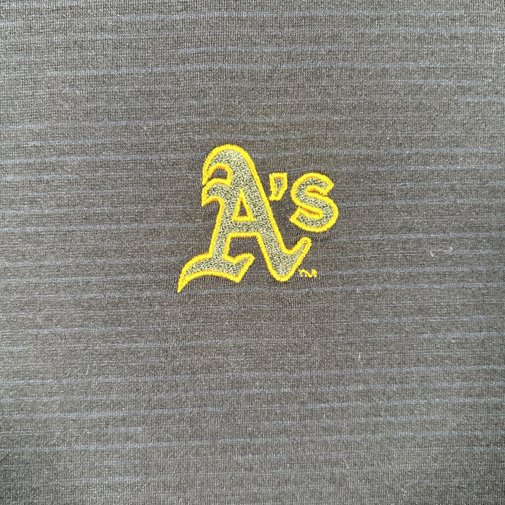 TravisMathew Travis Mathew Oakland Athletics 1/4 Zip Pullover Mens L Black Polyester Sports Activewear Golf Baseball Running Hiking Tennis Walking Shirt Size US L / EU 52-54 / 3 - 2 Thumbnail