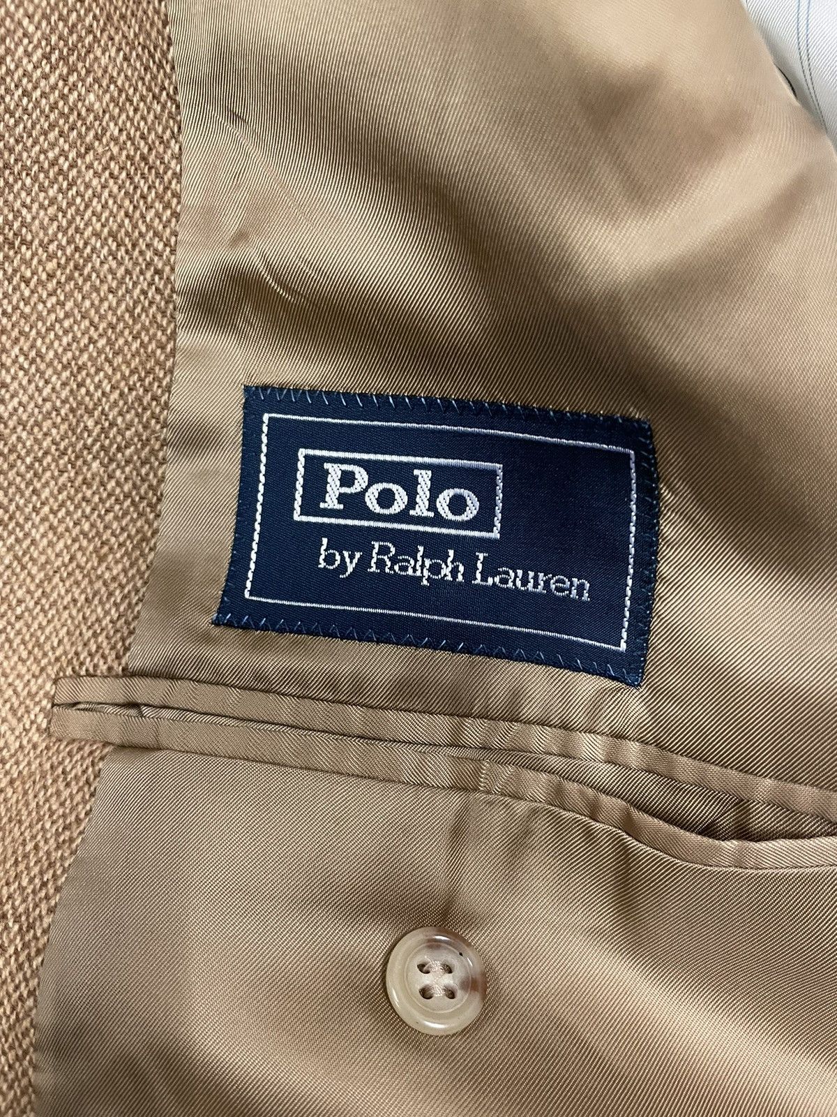 Polo Ralph Lauren × Vintage Vintage Hopsack Cashmere Jacket Size 46R - 9 Thumbnail