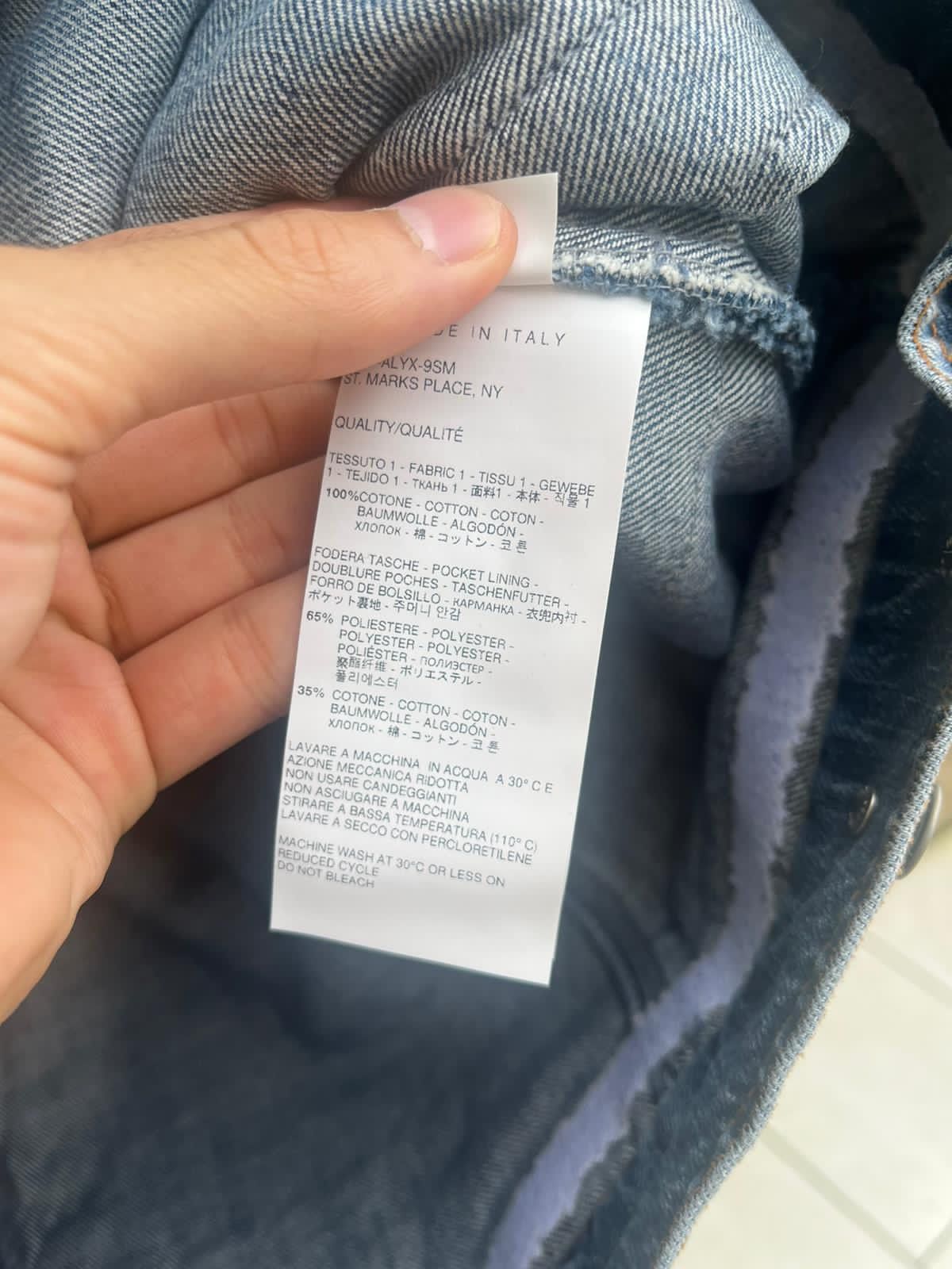 Alyx × Blackmeans Distressed Denim Jacket in Blue Size US L / EU 52-54 / 3 - 17 Thumbnail