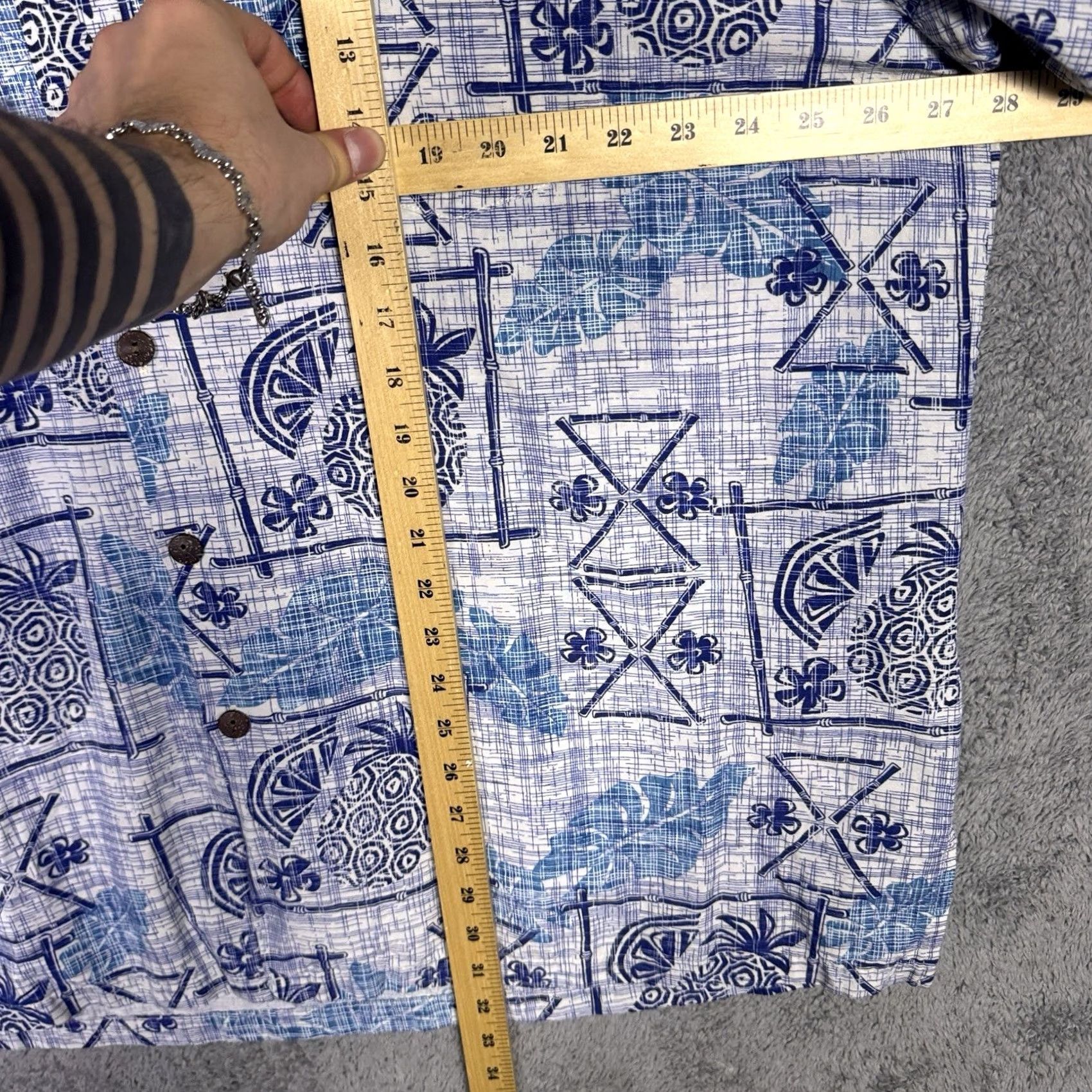 Vintage Kahala Shirt Mens 3XL Floral Hawaiian Pineapple Swinger Geometric USA Linen Shirt Size US XXL / EU 58 / 5 - 6 Thumbnail