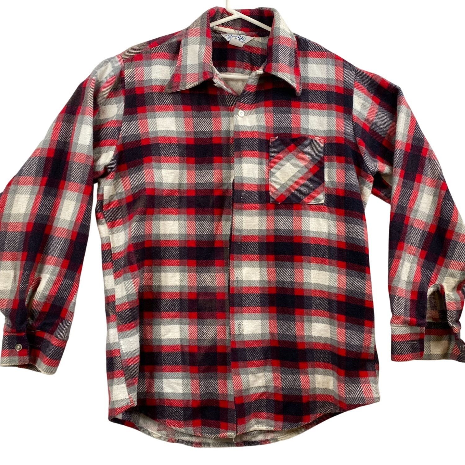 Vintage Prest-Rite Men's Flannel Shacket XL Plaid 100% Cotton Vintag Size US XL / EU 56 / 4 - 1 Thumbnail