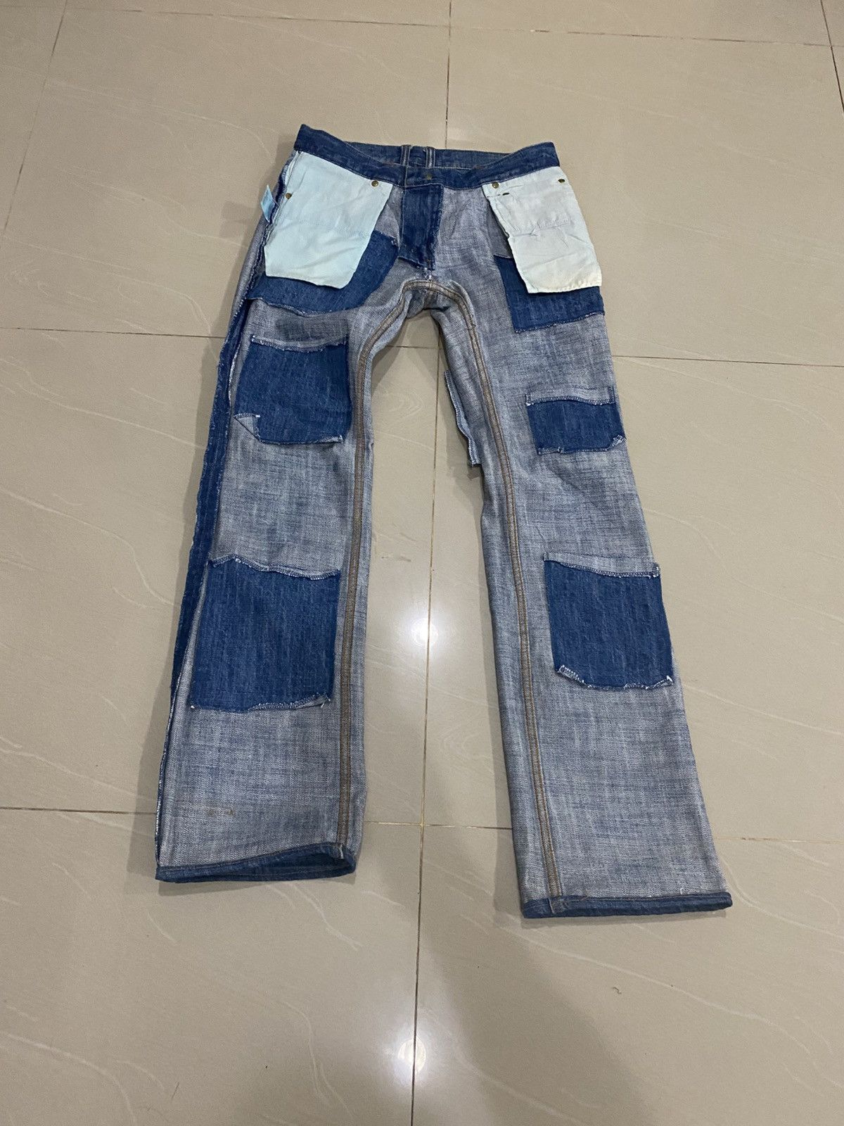 Japanese Brand Vintage Whole9 Distressed Jens Size US 30 / EU 46 - 7 Thumbnail