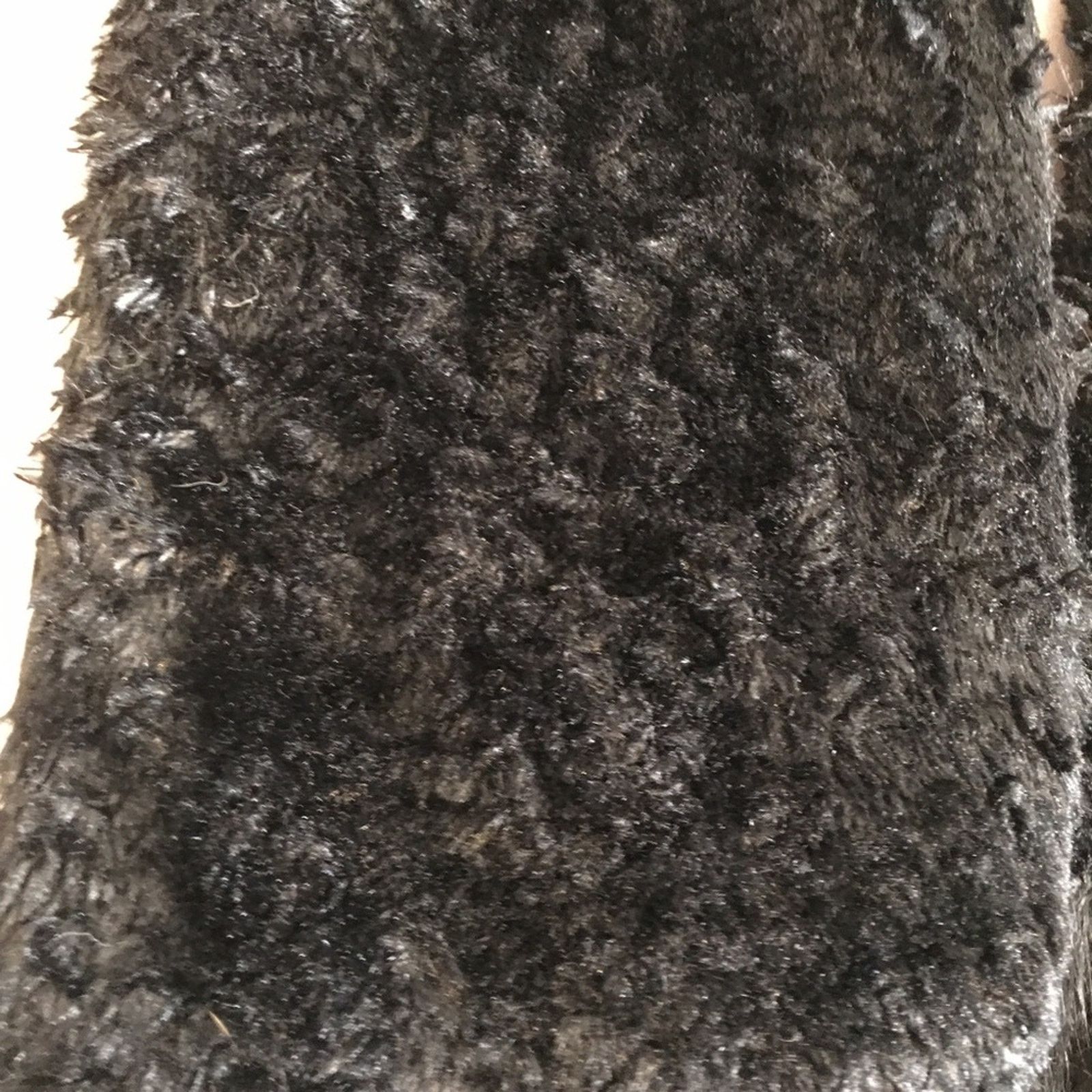 Other Adrienne Landau black faux fur scarf wrap fringe Size ONE SIZE - 6 Thumbnail