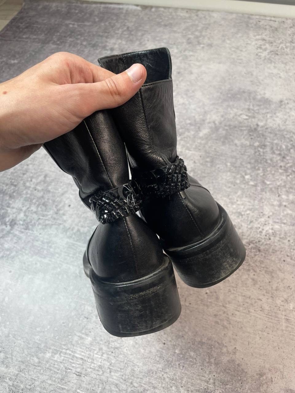 A.S.98 Vintage 00s AS98 Airstep Style Ankle Leather Boots Y2K Size US 9 / IT 39 - 5 Thumbnail