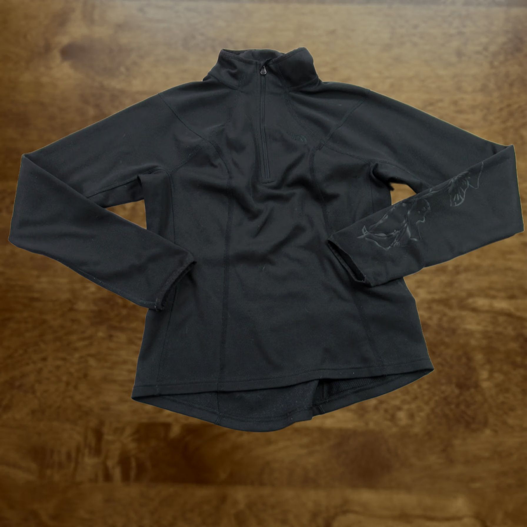 The North Face The North Face Pullover Womens Small Long Sleeve 1/4 Zip Black Lightweight Casual Size S / US 4 / IT 40 - 1 Thumbnail