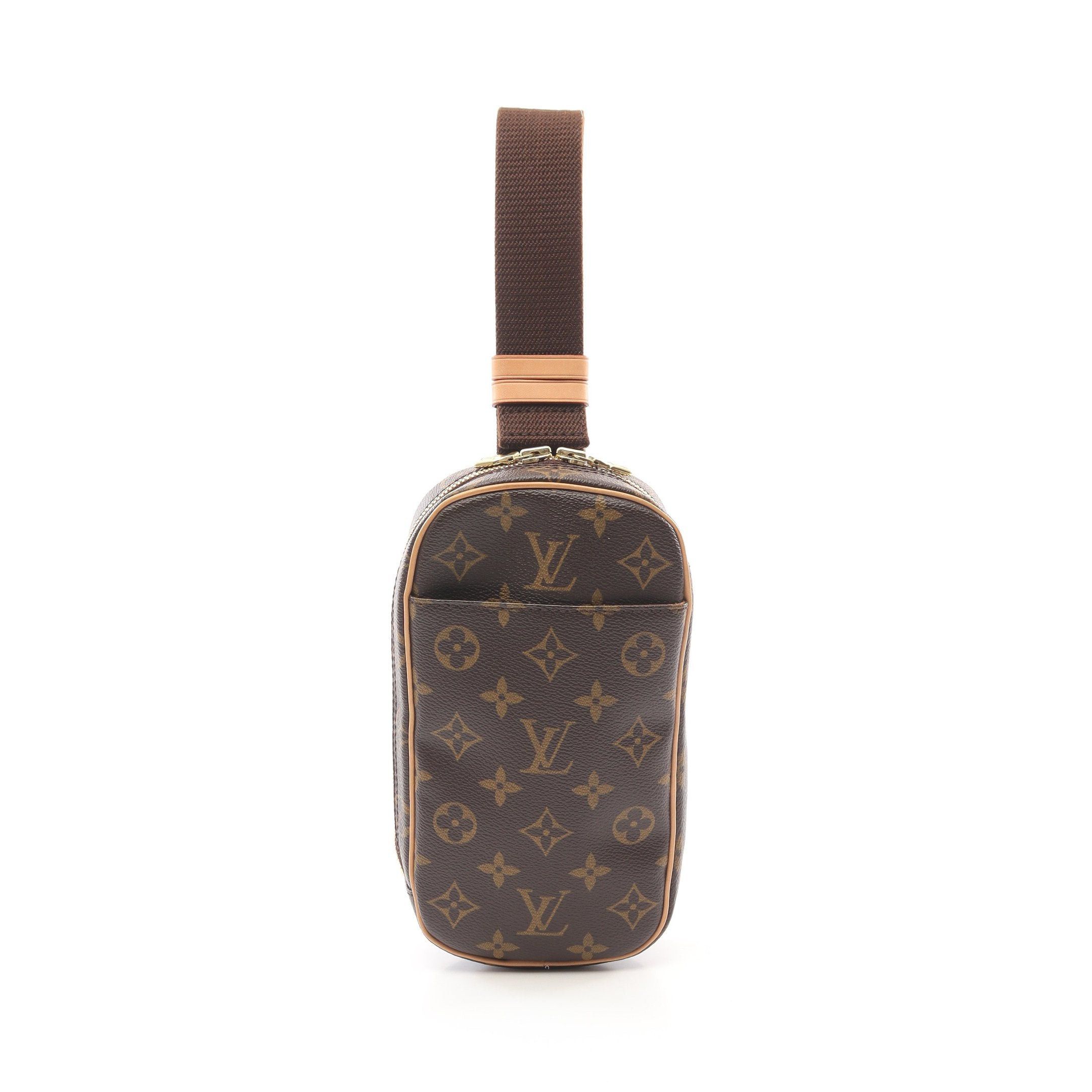 Louis Vuitton Louis Vuitton Pochette Ganju Monogram Body Bag Leather Brown Size ONE SIZE - 1 Thumbnail