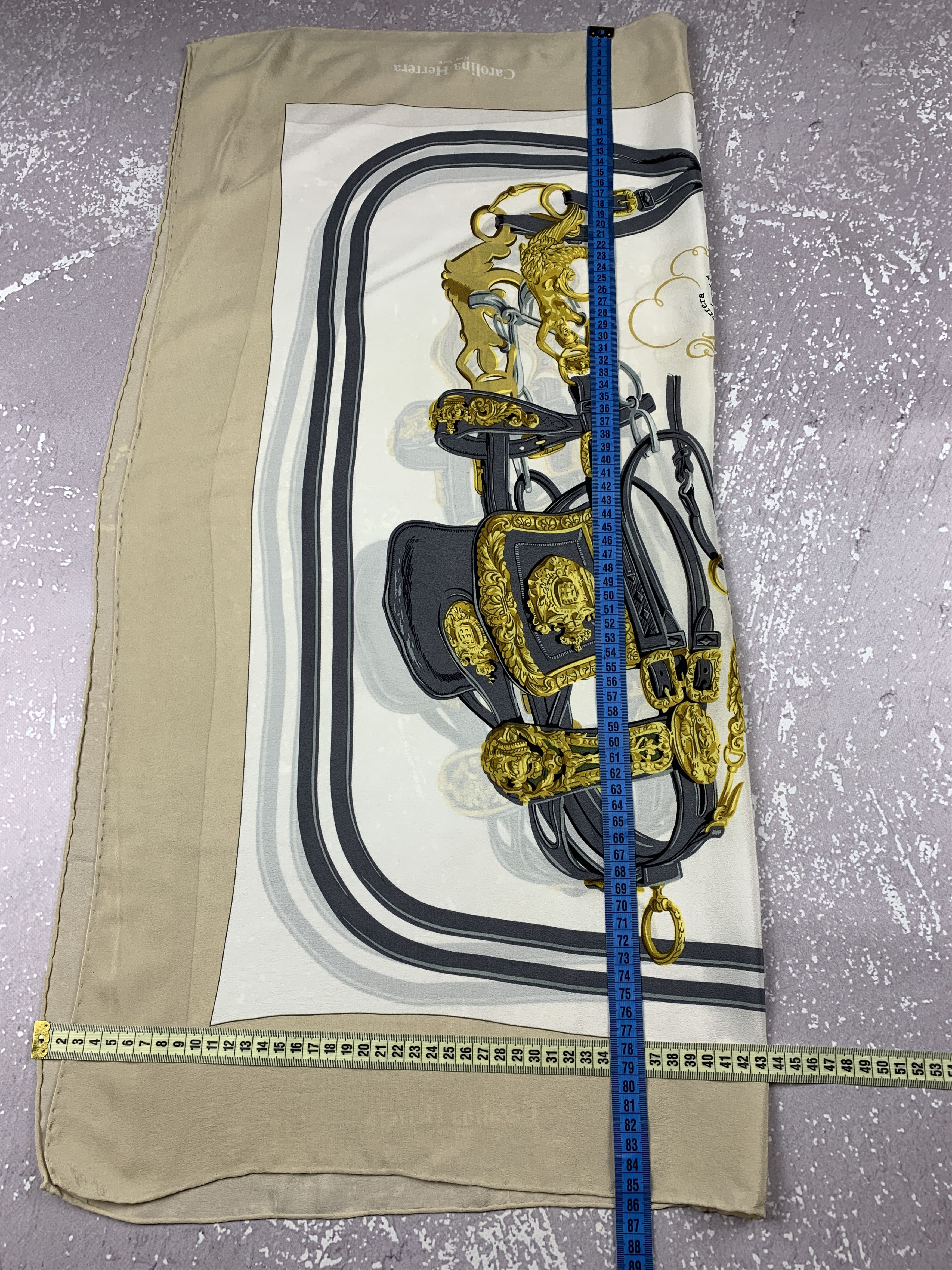 Carolina Herrera Carolina Herrera New York USA Horse Harness Silk Scarf Size ONE SIZE - 6 Thumbnail