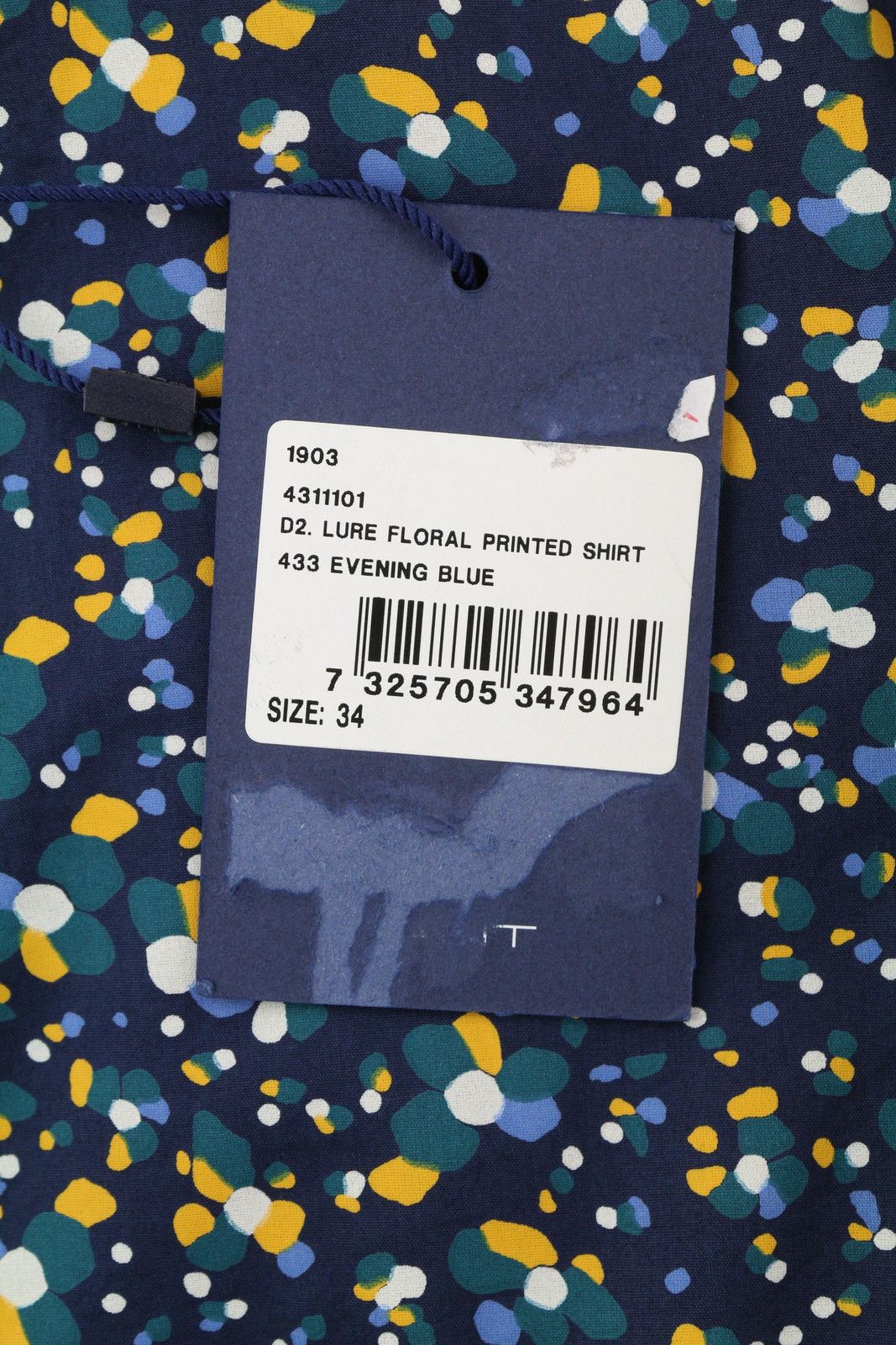 Gant LURE FLORAL EU34 Blue Colourful Button-Up Shirt 85148 Size XS / US 0-2 / IT 36-38 - 7 Thumbnail
