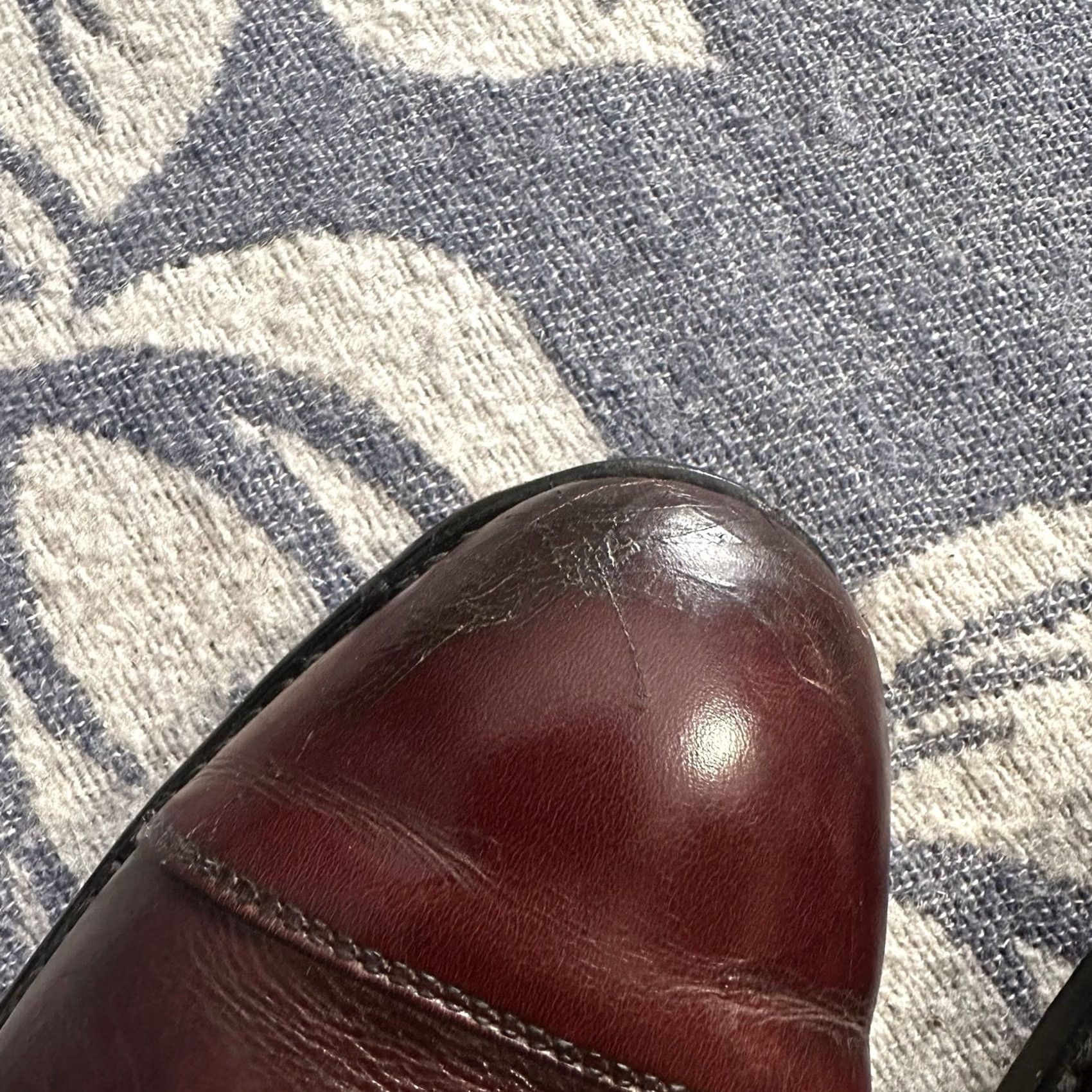 Allen Edmonds Allen Edmonds Park Avenue Dress Oxford Cap Toe Shoe Men’s 11.5 D USA Burgundy Red Size US L / EU 52-54 / 3 - 4 Thumbnail