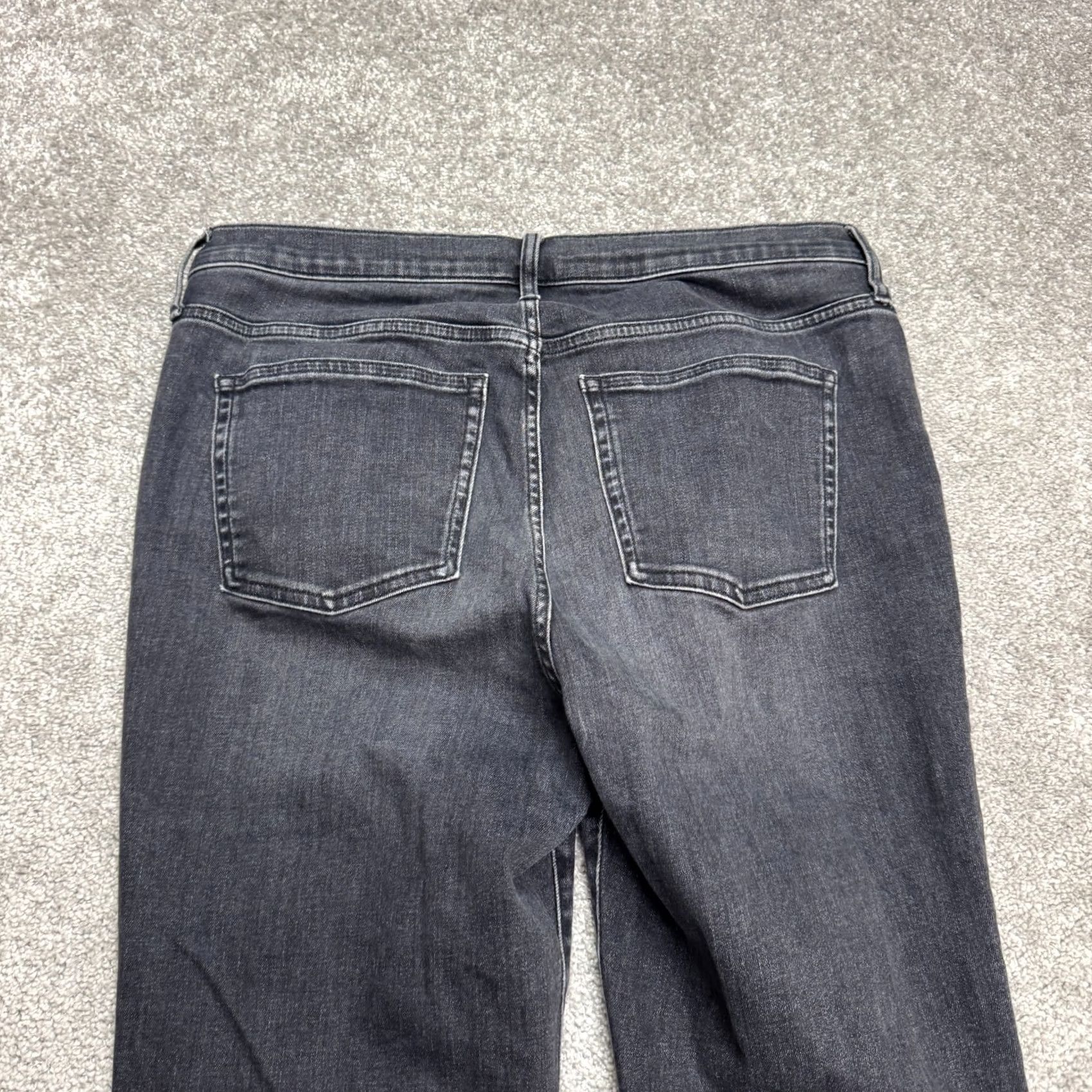 J.Crew J.Crew Jeans 9" Toothpick Skinny Denim Women 32 Tall Black Dark Wash Stretch Size 24" / US 00 / IT 34 - 4 Thumbnail