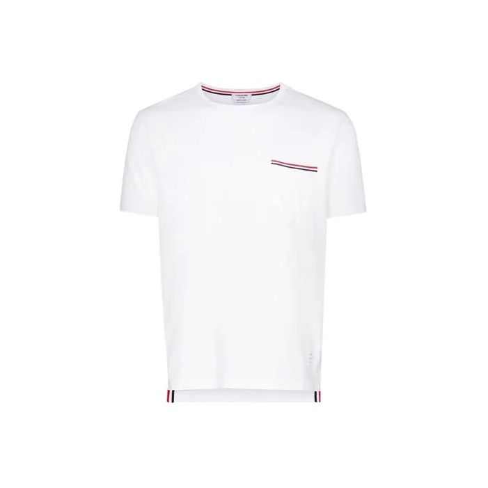 Thom Browne Thom Browne White Short Sleeve T-Shirt Size US S / EU 44-46 / 1 - 1 Thumbnail