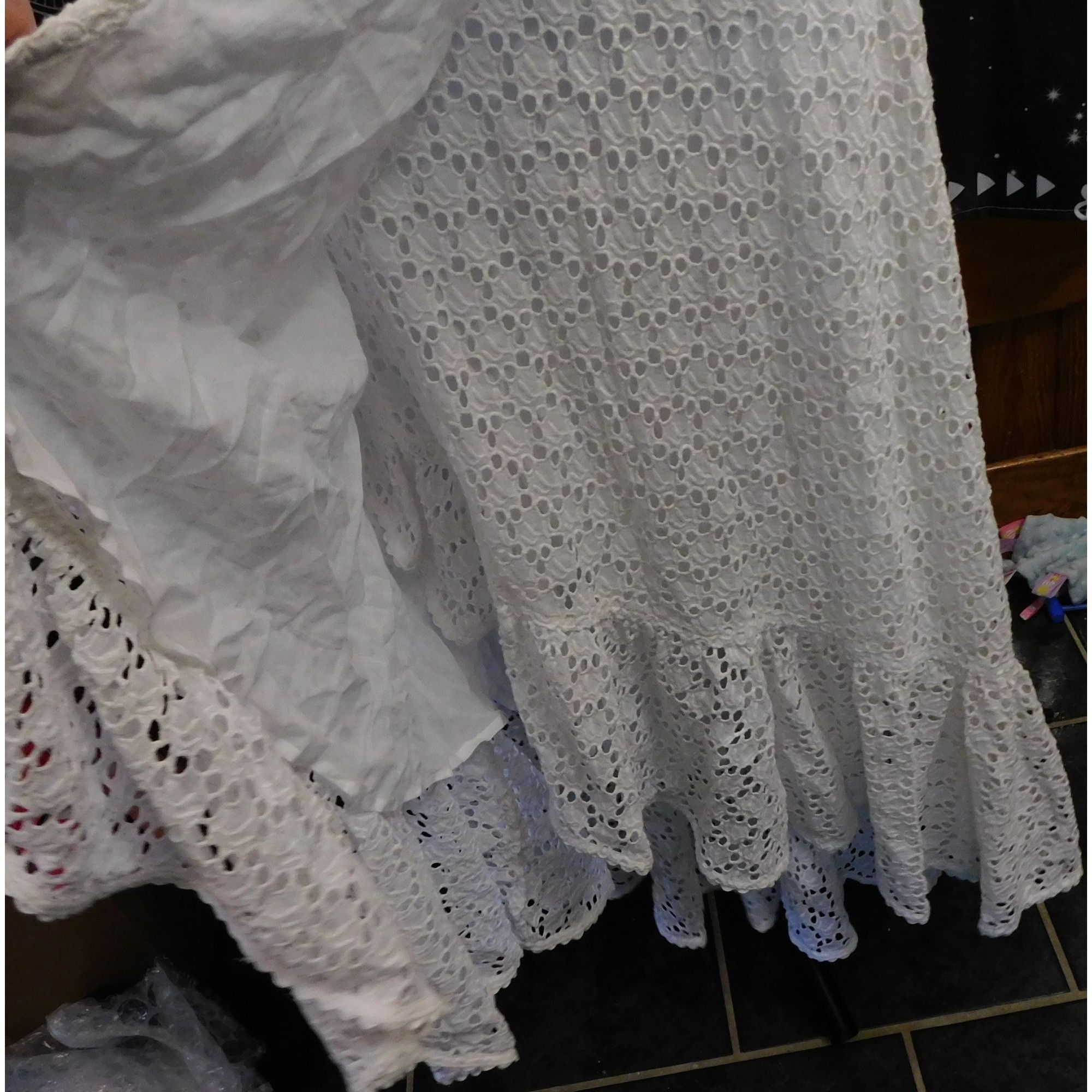 Polo Ralph Lauren Polo Ralph Lauren White Lace Wrap Midi Skirt NWT Size 34" / US 12 / IT 48 - 3 Thumbnail