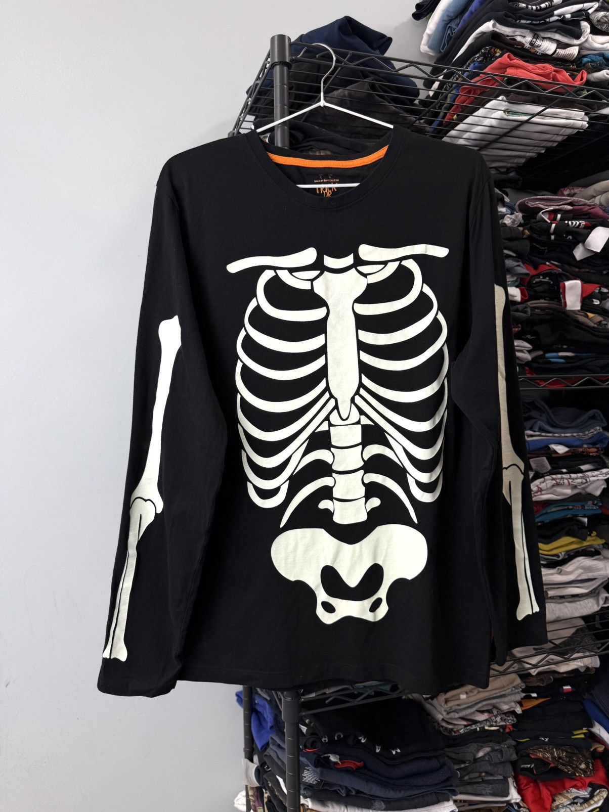 Other Vintage Skeleton Print Longsleeve Skull Bones Hype Size US L / EU 52-54 / 3 - 1 Thumbnail