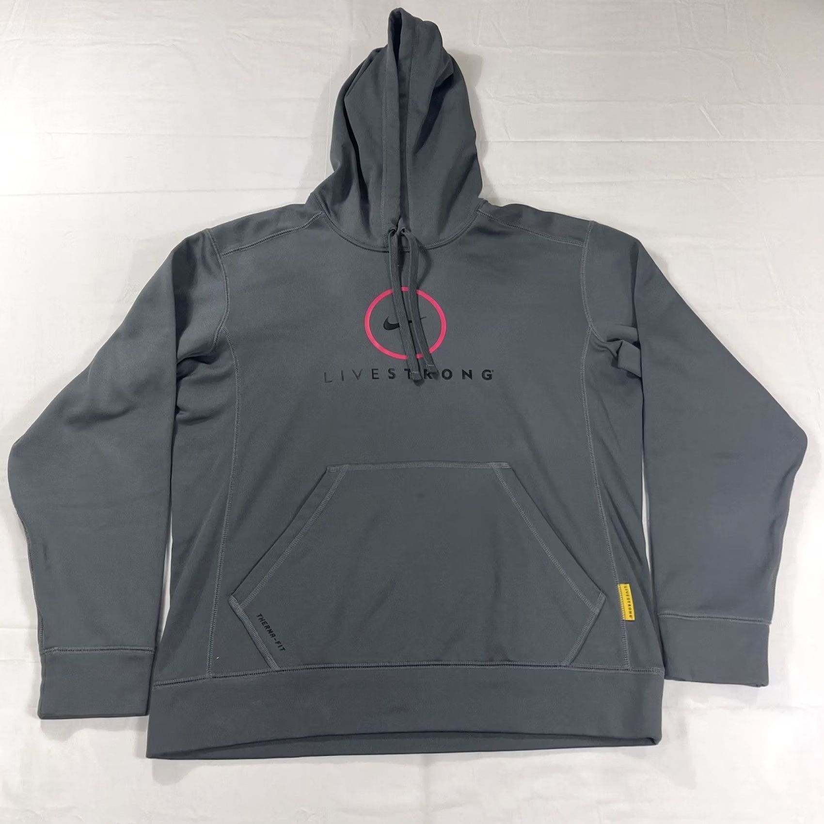 Nike Nike M Hoodie Sweatshirt Gray Therma-Fit Swoosh Livestrong Center Size US M / EU 48-50 / 2 - 2 Thumbnail