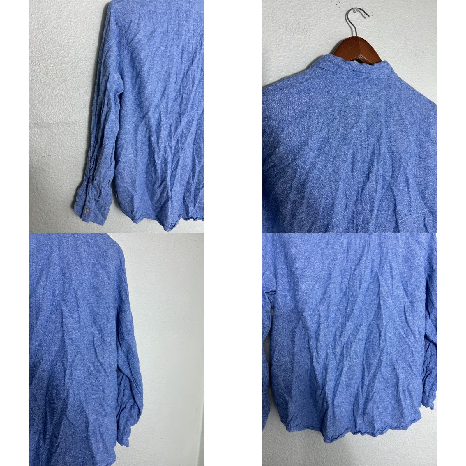 Orvis Orvis Women’s XL Blue Linen Rayon Long Sleeve Button-Up Shirt User: Orvis Women’s XL Blue Linen Rayon Long Sleeve Button-Up Shirt Size XL / US 12-14 / IT 48-50 - 9 Thumbnail