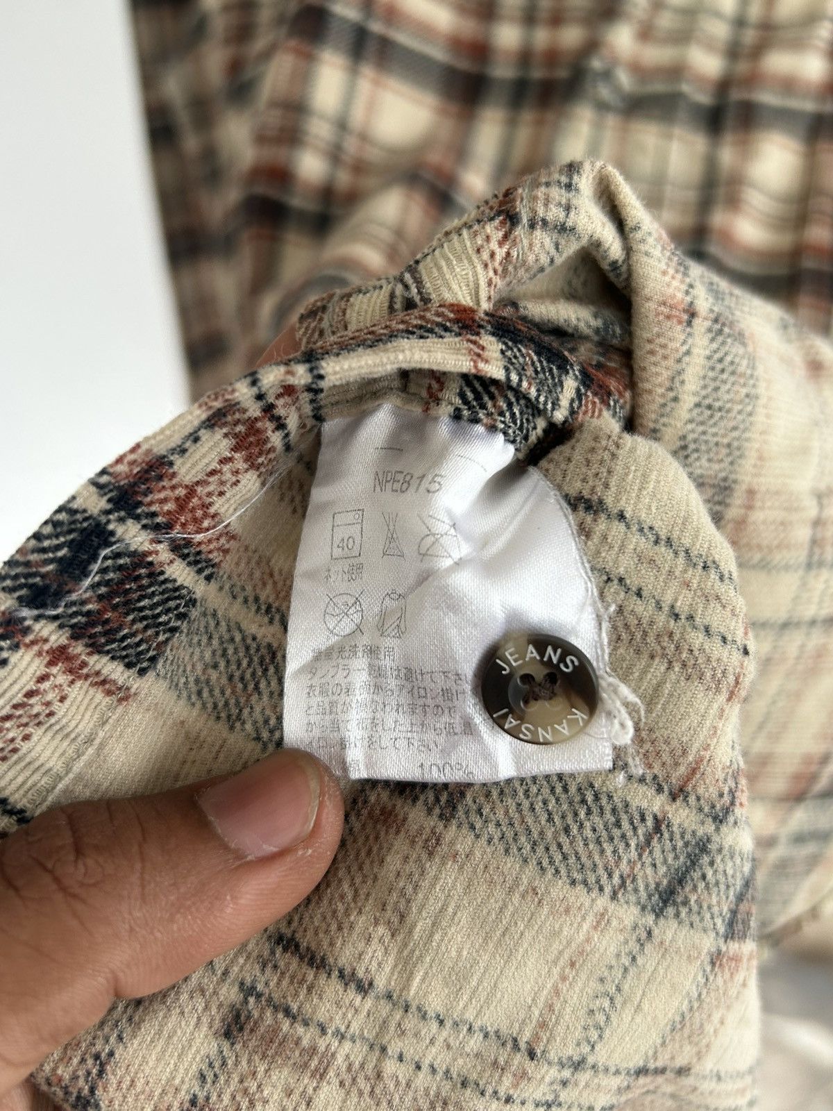 Kansai Yamamoto Kansai Jeans Flannel Shirt Size US L / EU 52-54 / 3 - 6 Thumbnail