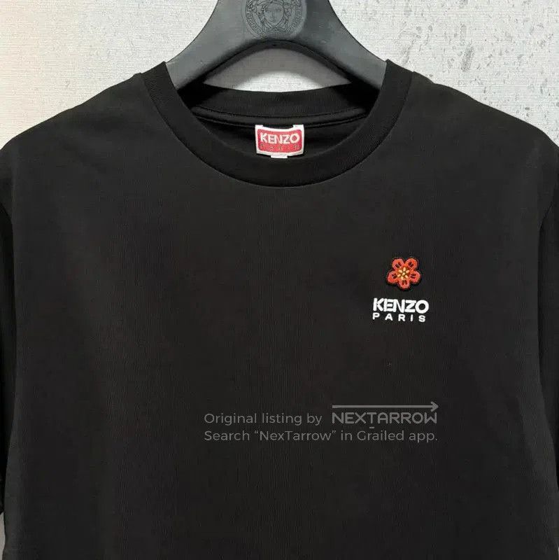 Kenzo KENZO Black Cotton Embroidered Logo T-Shirt . Size US M / EU 48-50 / 2 - 4 Thumbnail