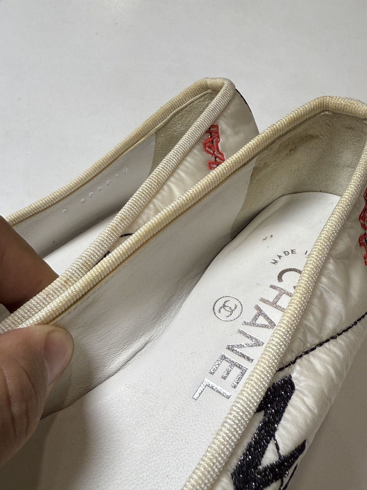 Chanel Two-toned Nylon Ballet Flats Size US 4.5 / IT 34.5 - 8 Thumbnail