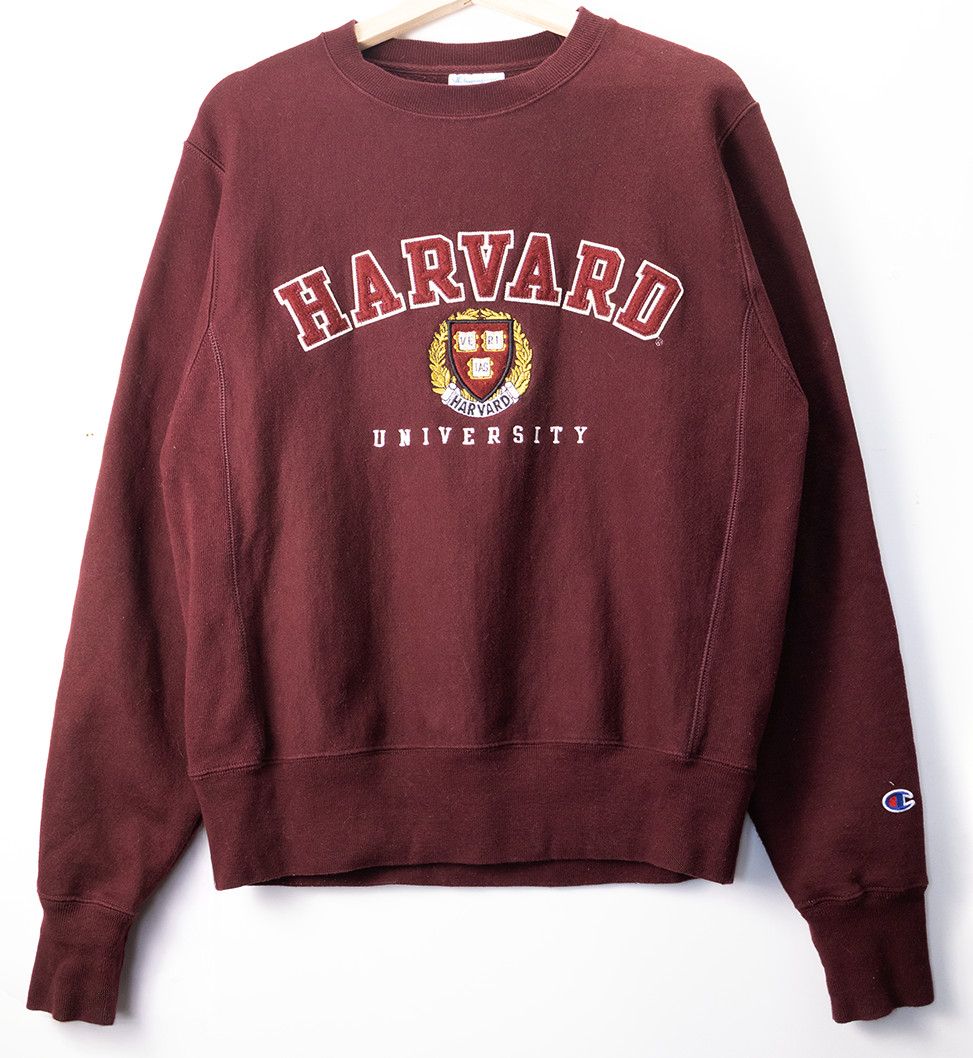 Champion Vintage 90s Champion Reverse Weave Harvard Crewneck S Size US S / EU 44-46 / 1 - 1 Thumbnail