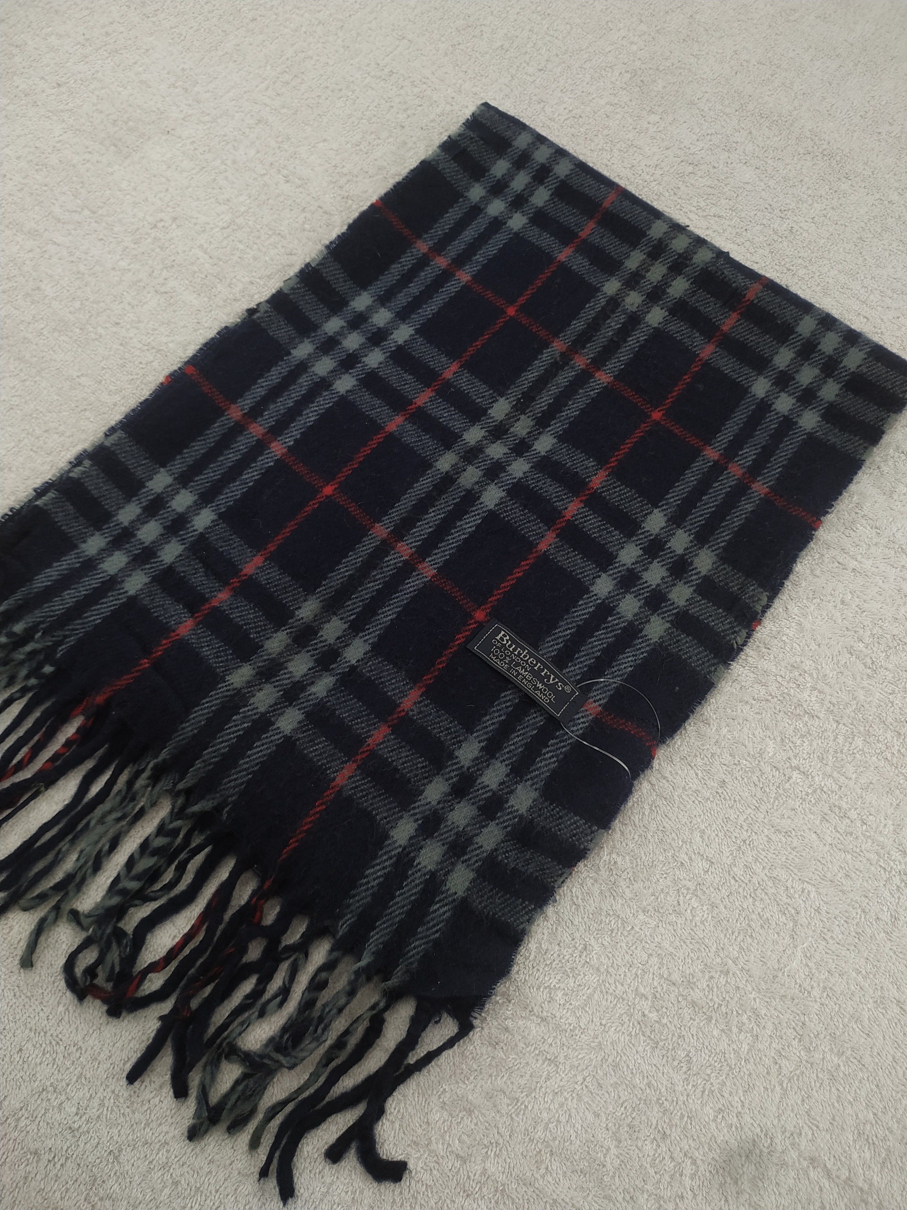 Burberry × Vintage Burberry Scarf / Muffler / Neckwear - WW816 Size ONE SIZE - 3 Thumbnail