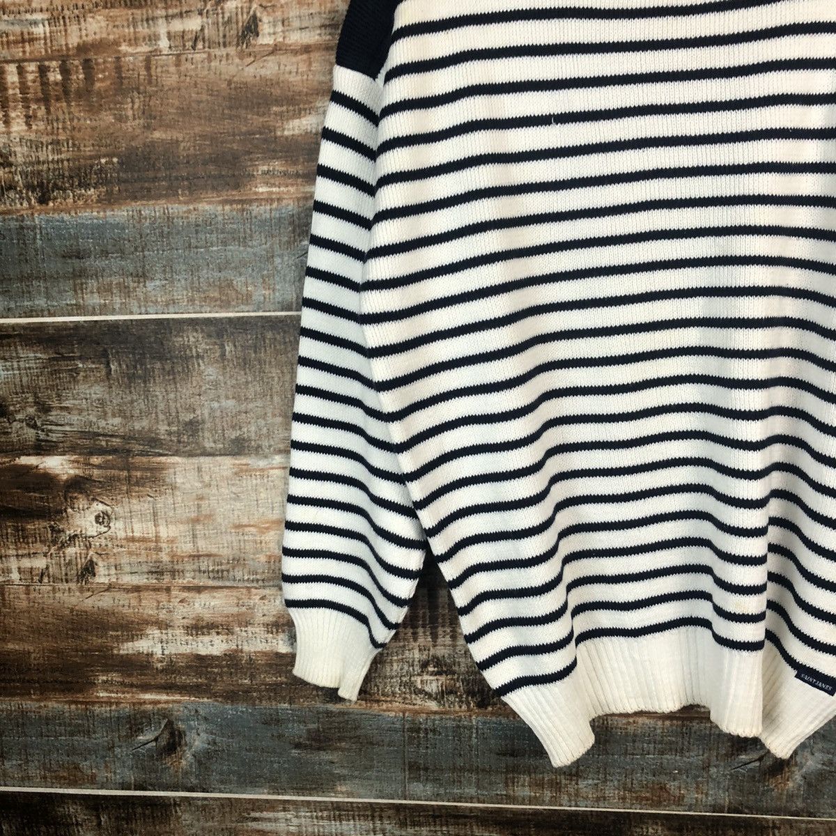 OVER THE STRiPES × Saint James Saint James Stripe White Knitwear #A1867 Size L / US 10 / IT 46 - 7 Thumbnail