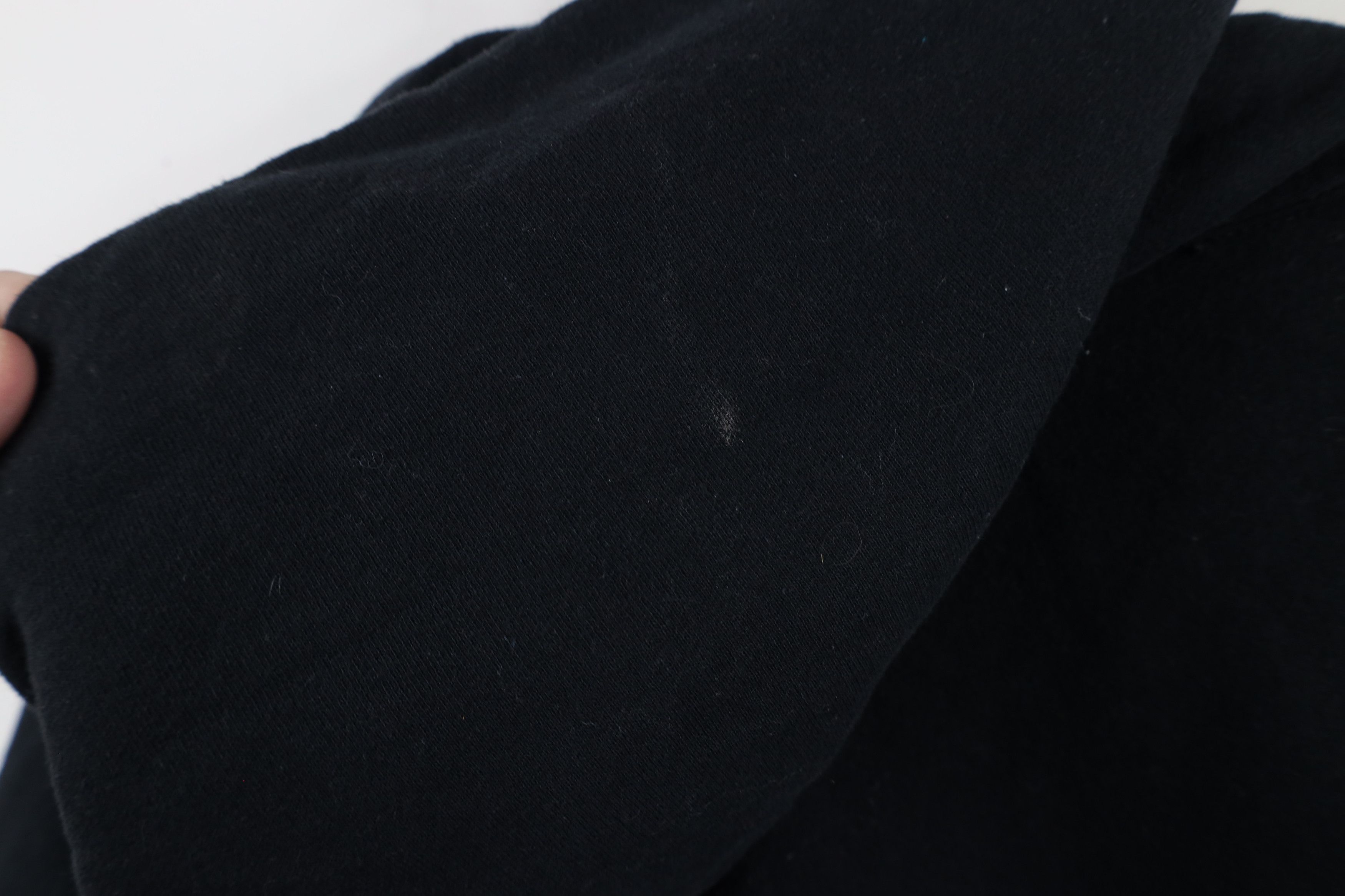 Vintage Vintage 90s Streetwear Blank Hoodie Sweatshirt Black Size US XL / EU 56 / 4 - 9 Thumbnail