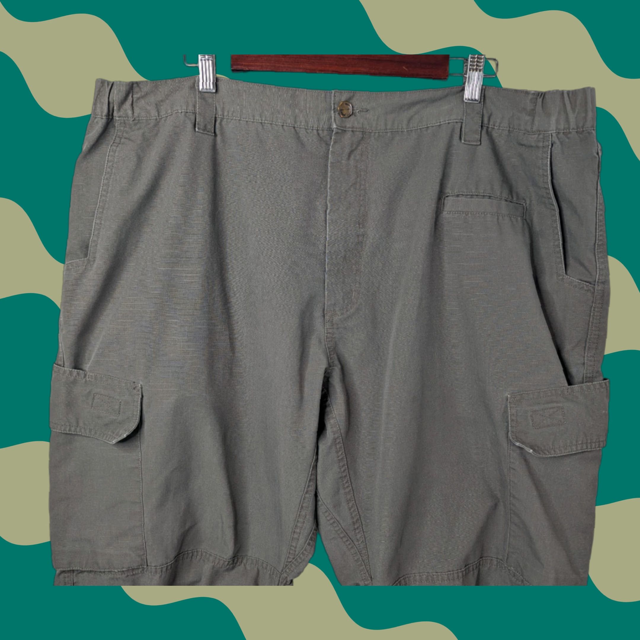 Vintage LAPG Urban Ops Tactical Cargo Pants Grey Men’s 44x30 Ripstop - LA Police Gear Cargo Pants Mens Gray 44x30 Size US 44 / EU 60 - 1 Thumbnail