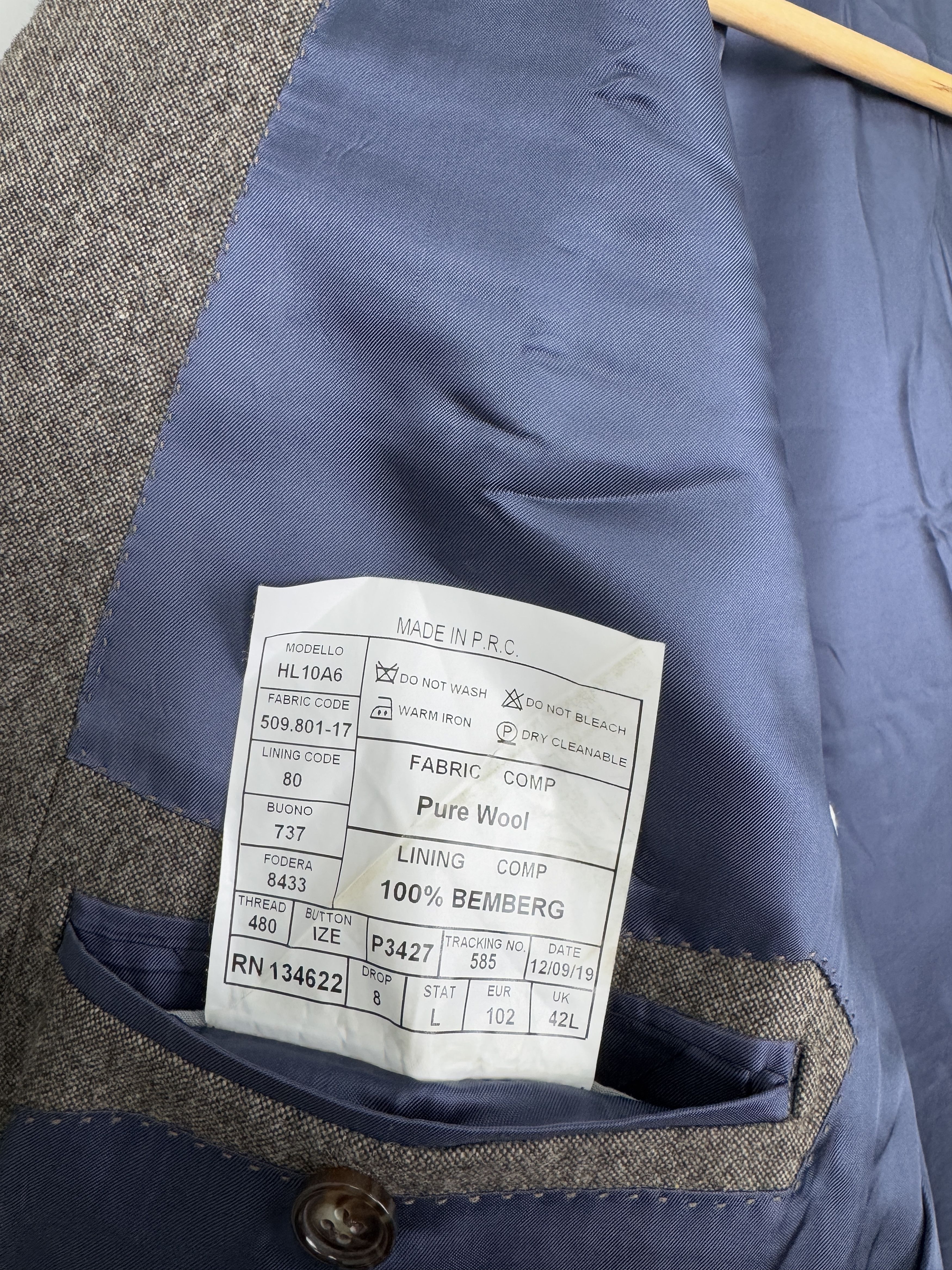 Suitsupply SUITSUPPLY Pure Wool VITALE BARBERIS Blazer Size 42L Size 42L - 8 Thumbnail