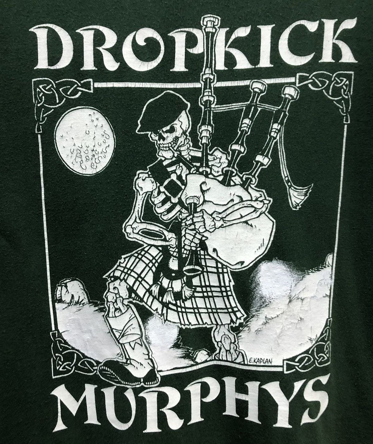 Vintage Vintage Fruit Of The Loom Dropkick Murphys E.Kaplan T-Shirt Size US L / EU 52-54 / 3 - 3 Thumbnail
