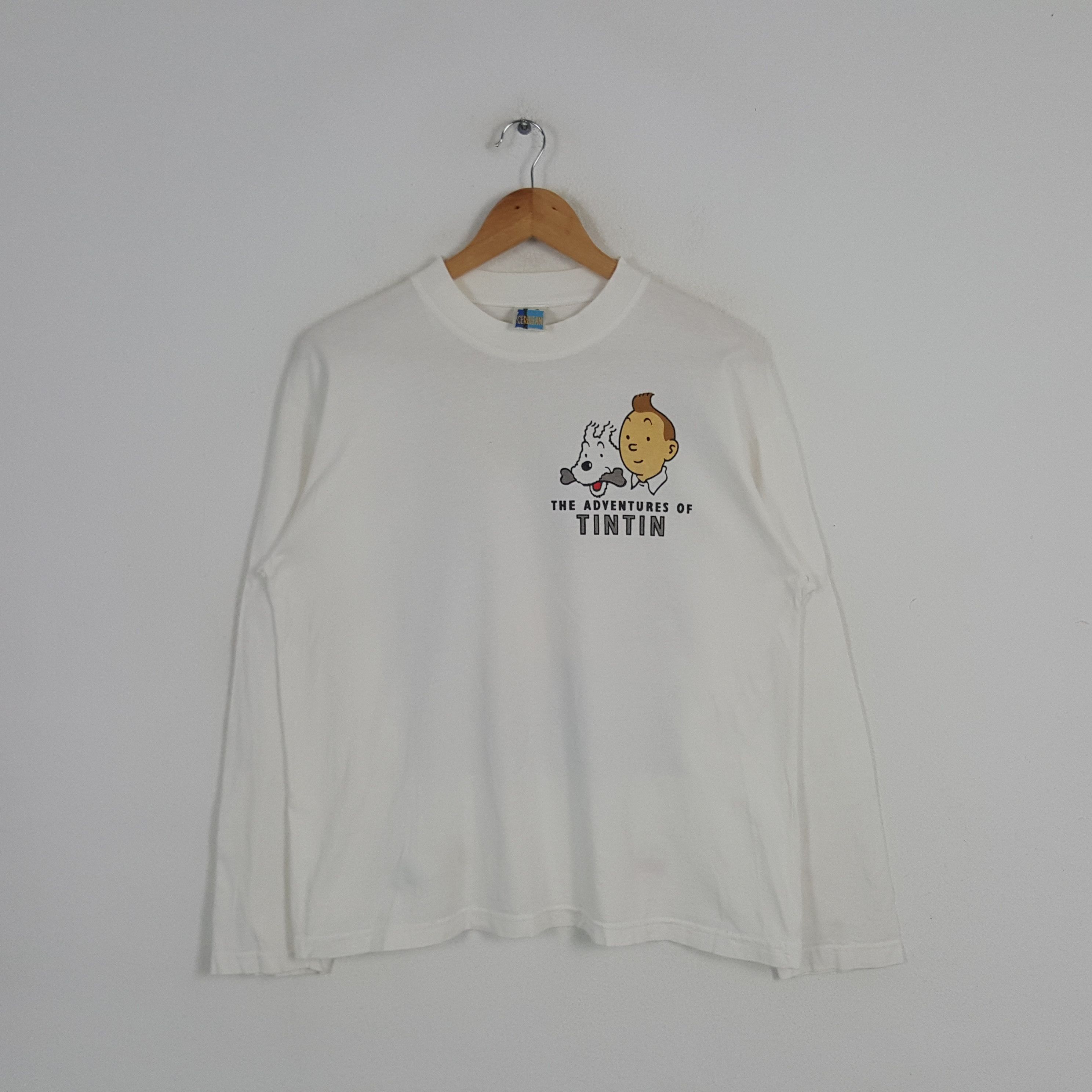 Cartoon Network × Vintage Vintage Tintin In The Congo American Cartoon Movie Tshirt Size US L / EU 52-54 / 3 - 3 Thumbnail