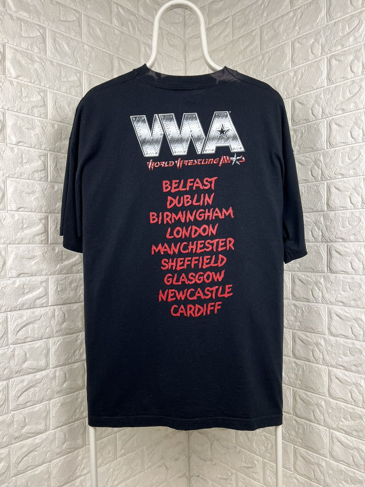 Vintage × WWE × WWF WWA World Wrestling All Stars 2001 T Shirt XL Bret Hart Road Size US XL / EU 56 / 4 - 3 Thumbnail