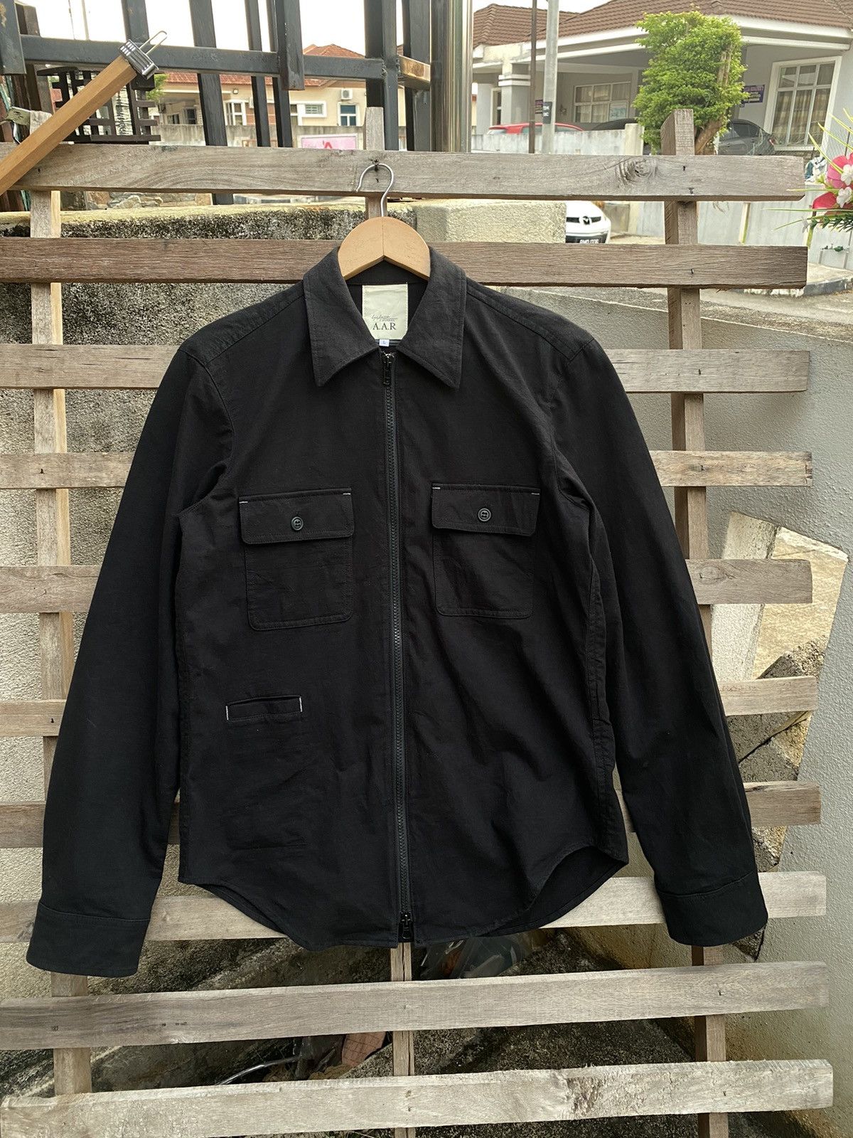 image of Vintage Aar Durban By Yohji Yamamoto Light Jacket Zipper in Black, Women's (Size Large)