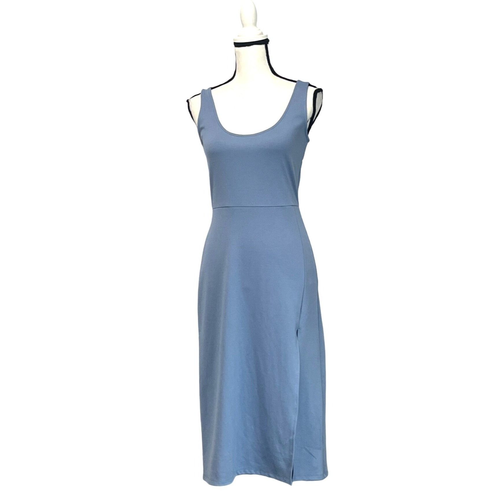 Other Open Edit Scoop Neck Midi Dress, Blue Infinity, Sz. M Size M / US 6-8 / IT 42-44 - 3 Thumbnail