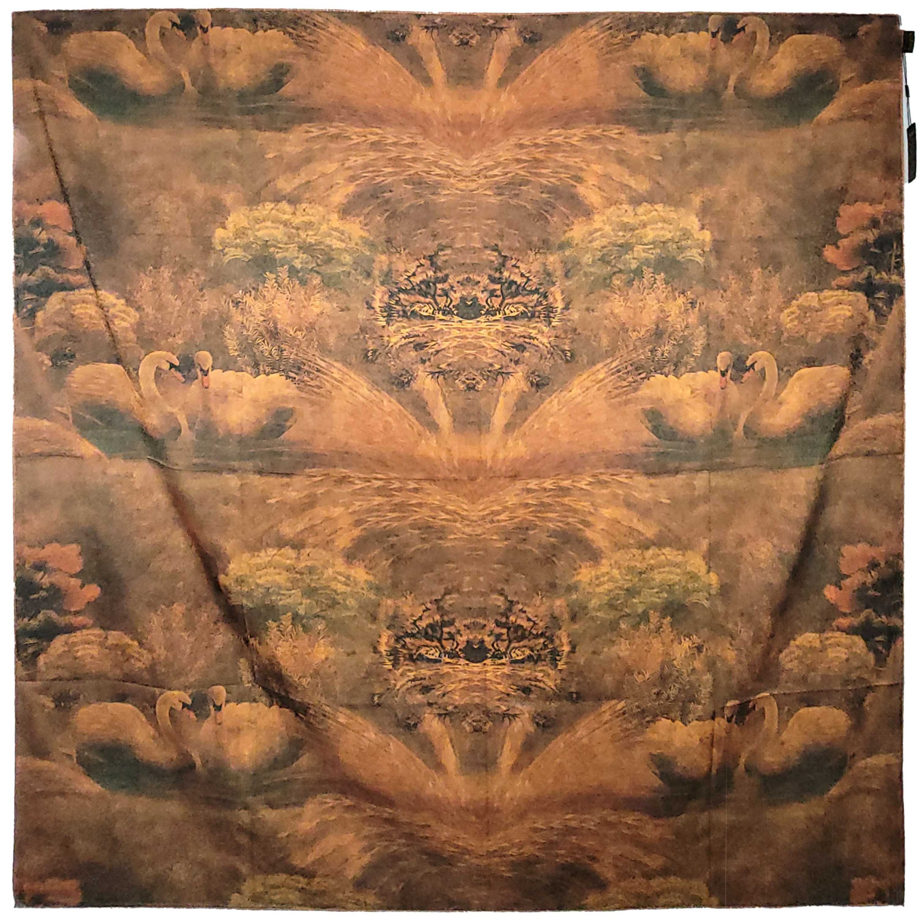 Other NWT Double Sided Silk Scarf 52"x52" Large Square Wrap 3247 Size ONE SIZE - 3 Thumbnail