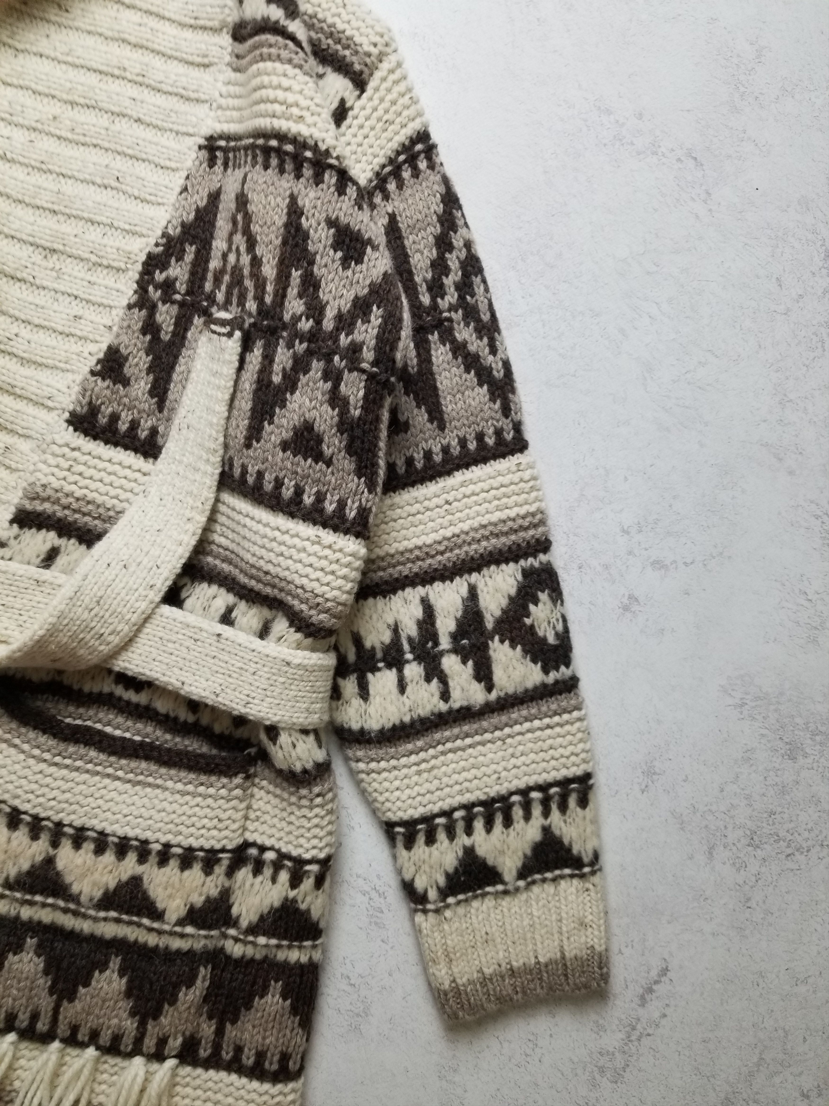 Polo Ralph Lauren New Polo Ralph Lauren Fringe-Trim Shawl Wool Cardigan Size L / US 10 / IT 46 - 9 Thumbnail