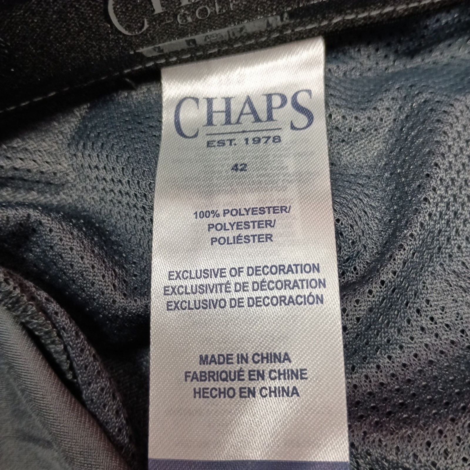 Chaps Chaps Golf Shorts Men's 42 Gray Slim Fit 9" Inseam Stretch Size US 42 / EU 58 - 3 Thumbnail