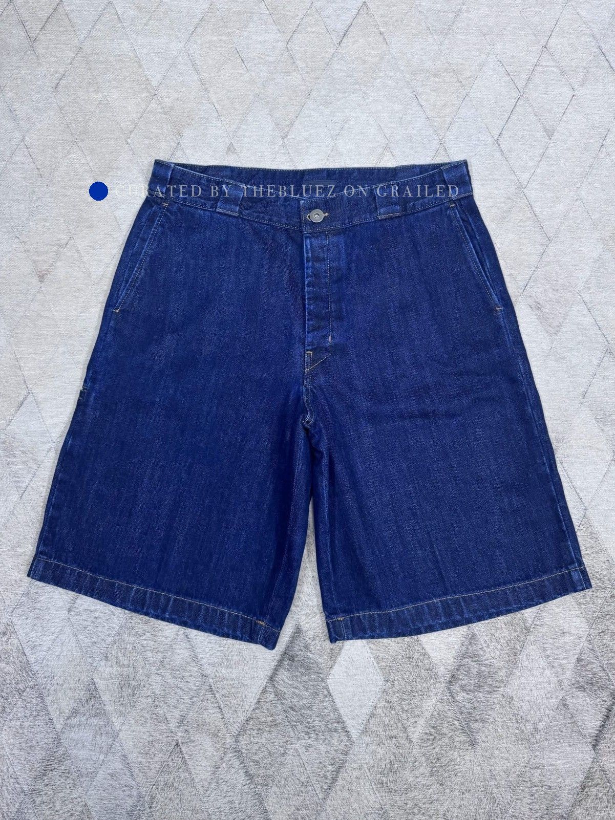 Prada Stylish Denim Shorts with Logo Detail Size US 34 / EU 50 - 1 Thumbnail