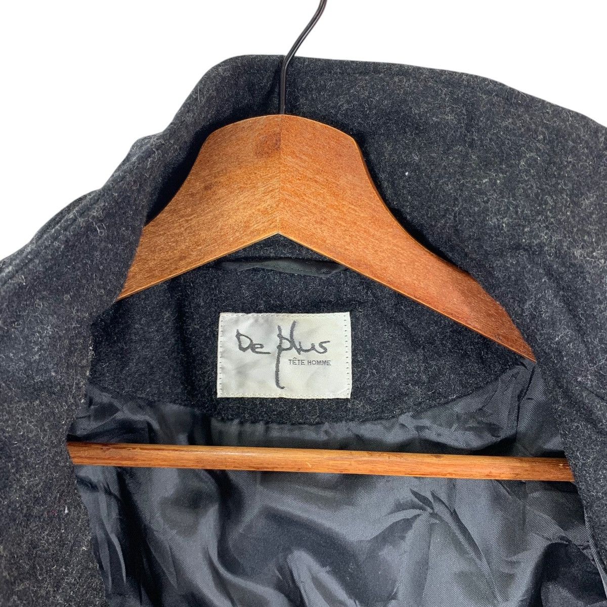 Issey Miyake × Tete Homme × Vintage VINTAGE DE PLUS TETE HOMME ISSEY MIYAKE WOOL JACKET Size US L / EU 52-54 / 3 - 8 Thumbnail