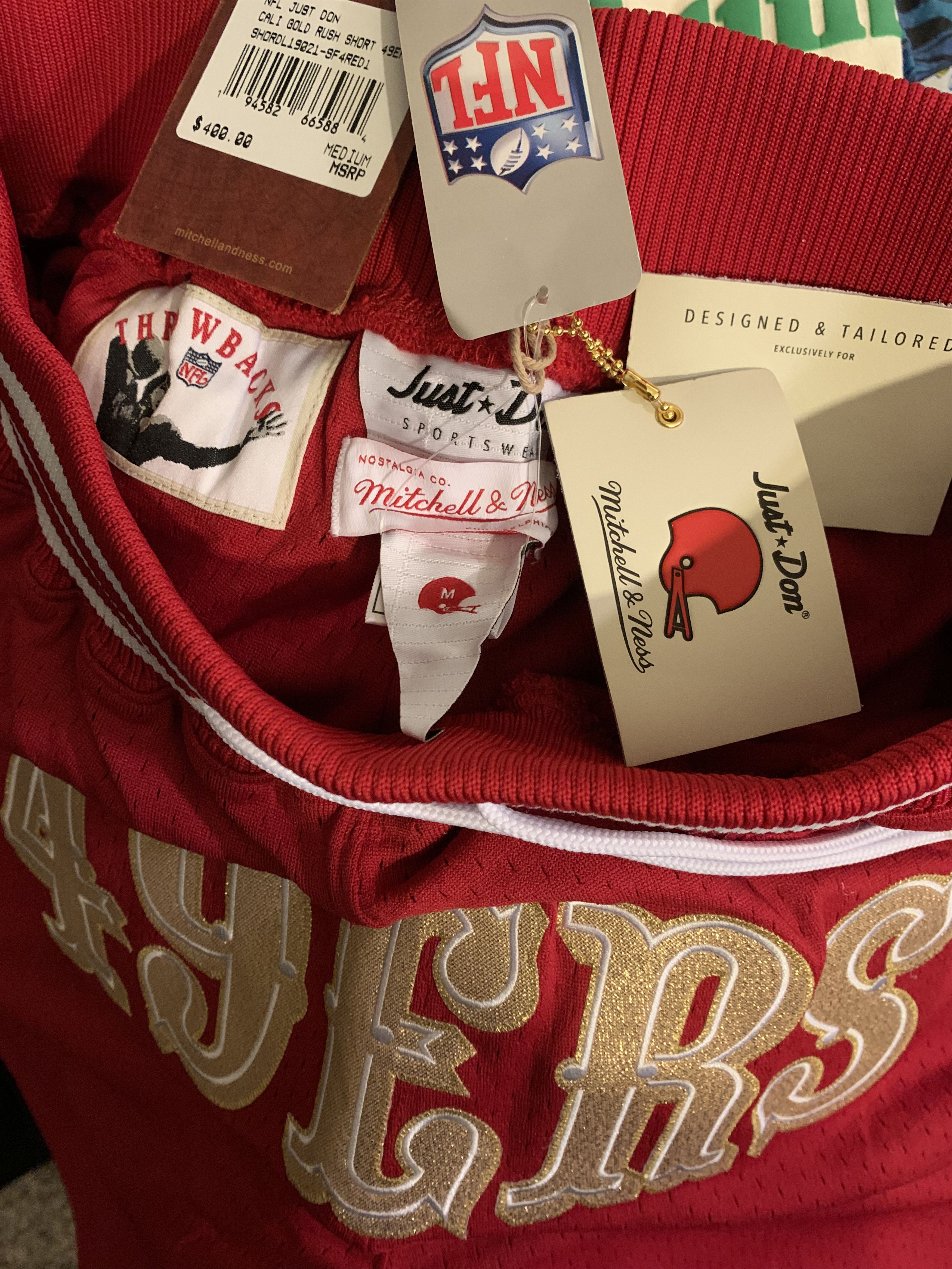 Just Don × Mitchell & Ness SF 49ers Just Don x Mitchell & Ness NFL Shorts Limited Size US 32 / EU 48 - 6 Thumbnail